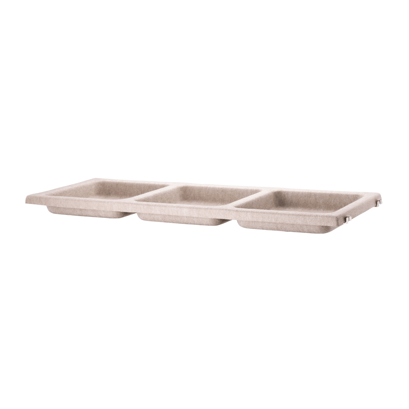 Bowl shelf felt w78 x d30 x h7 cm Beige