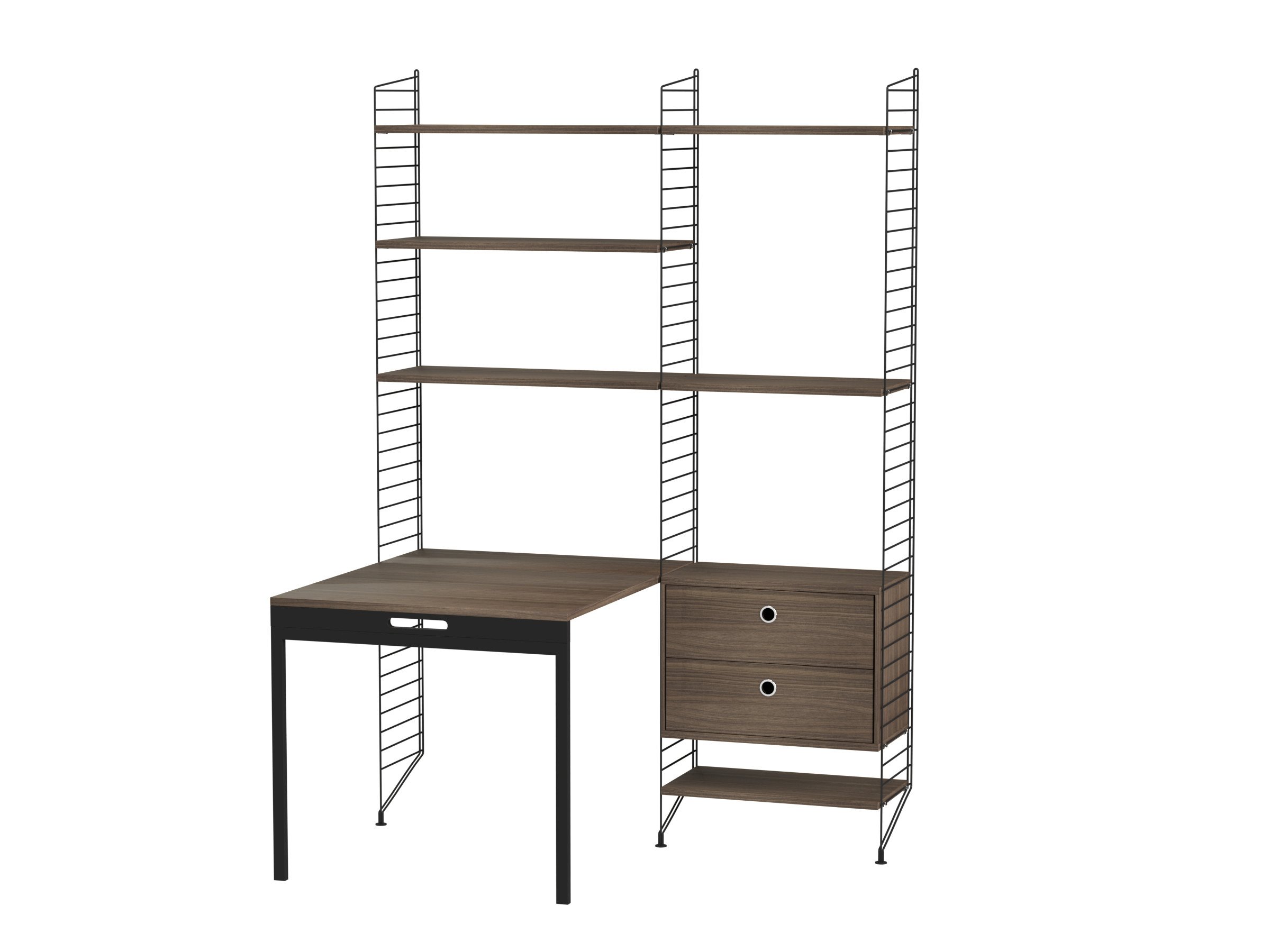 Workspace E Black/Walnut