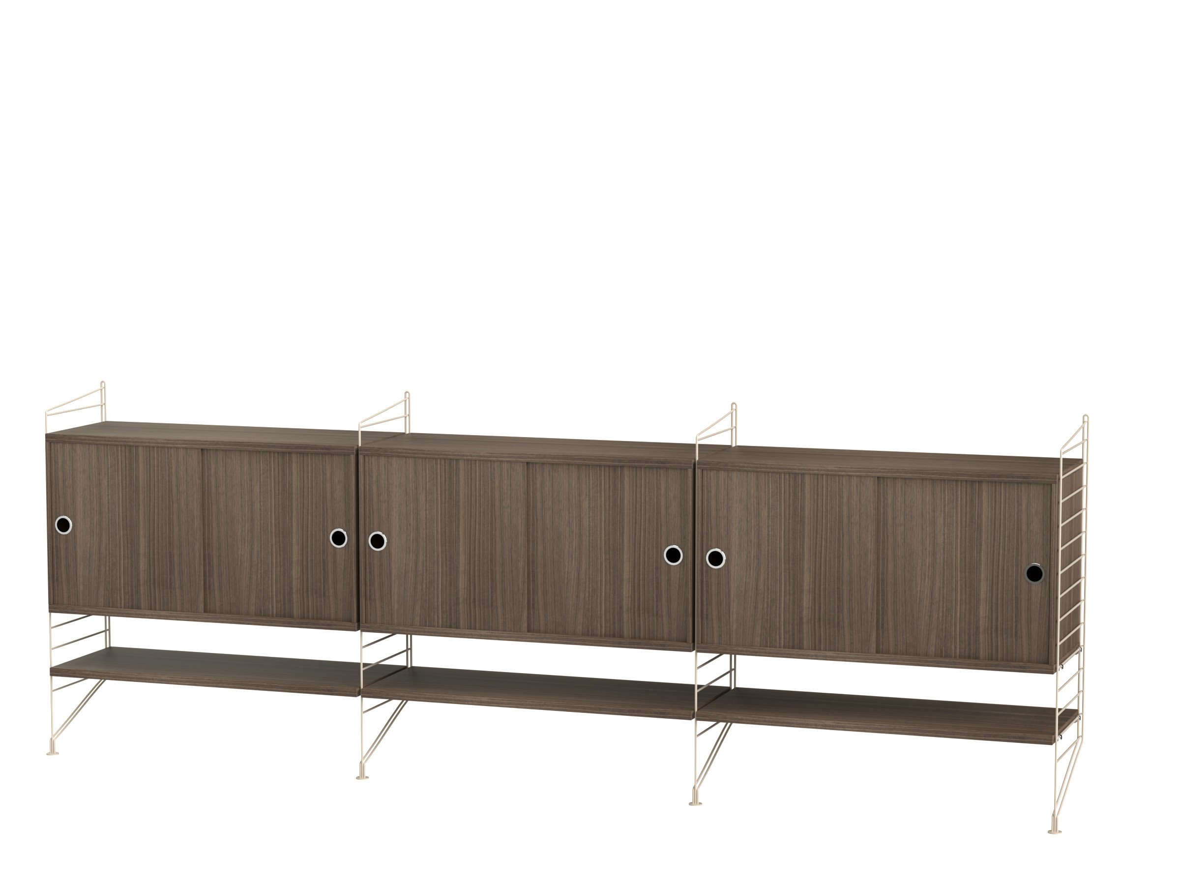 Living room F Beige/Walnut