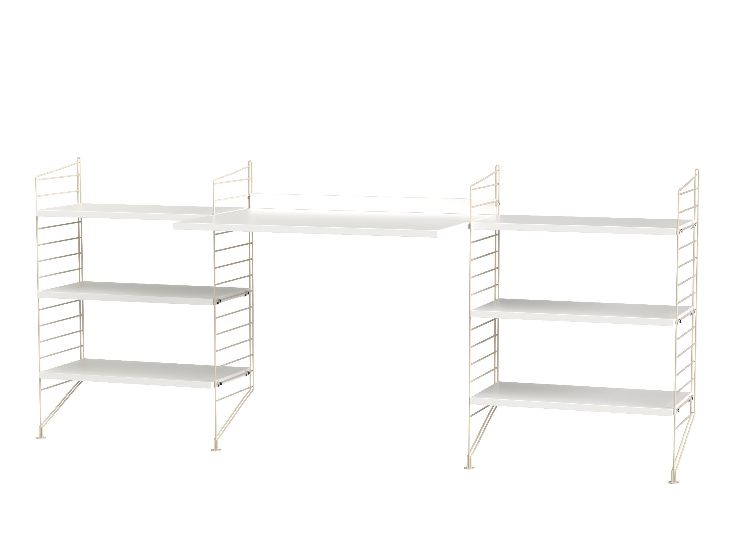 Workspace D Beige/White