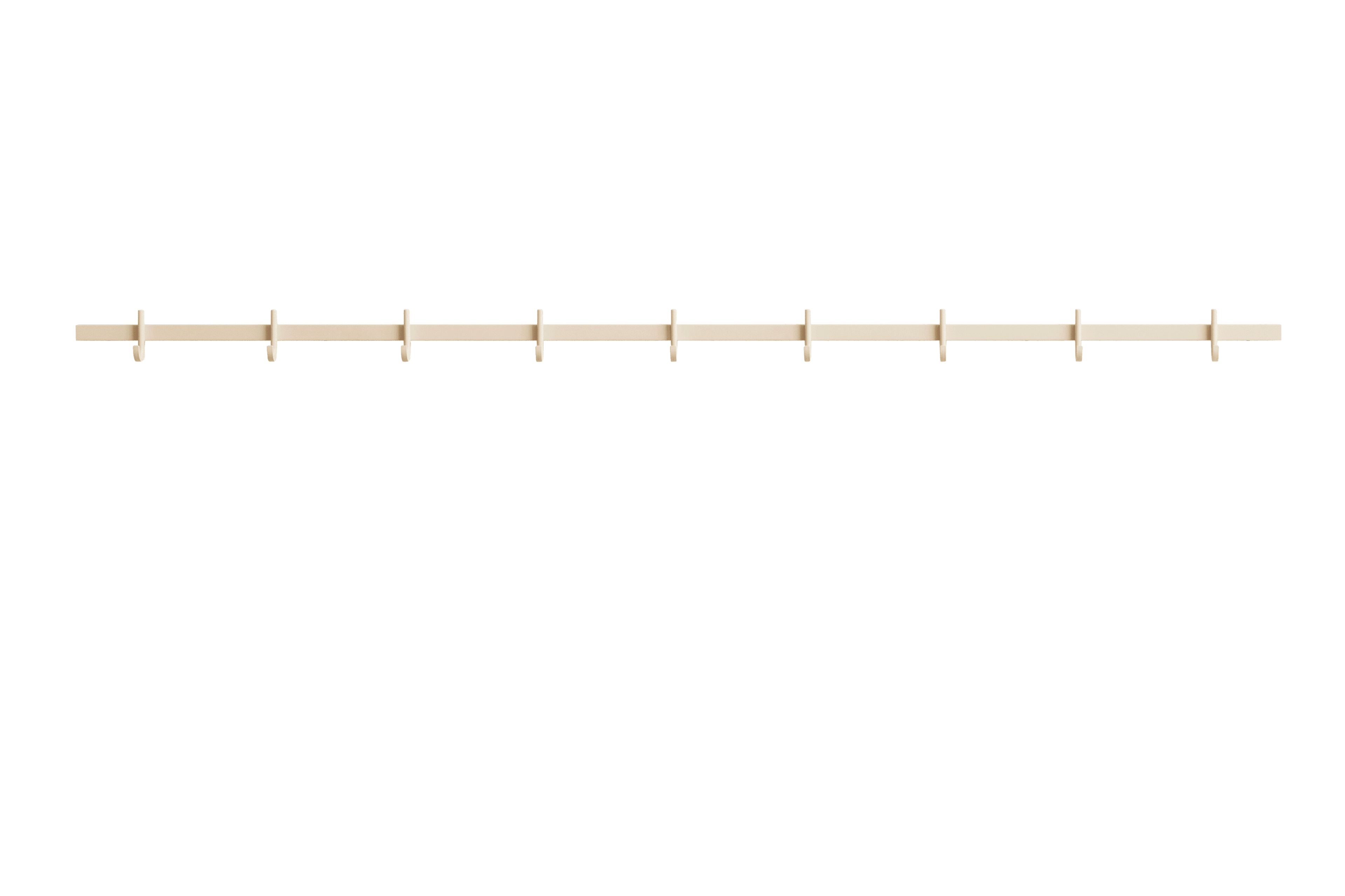 Hook rail, large w123 x h5.2 cm Ash