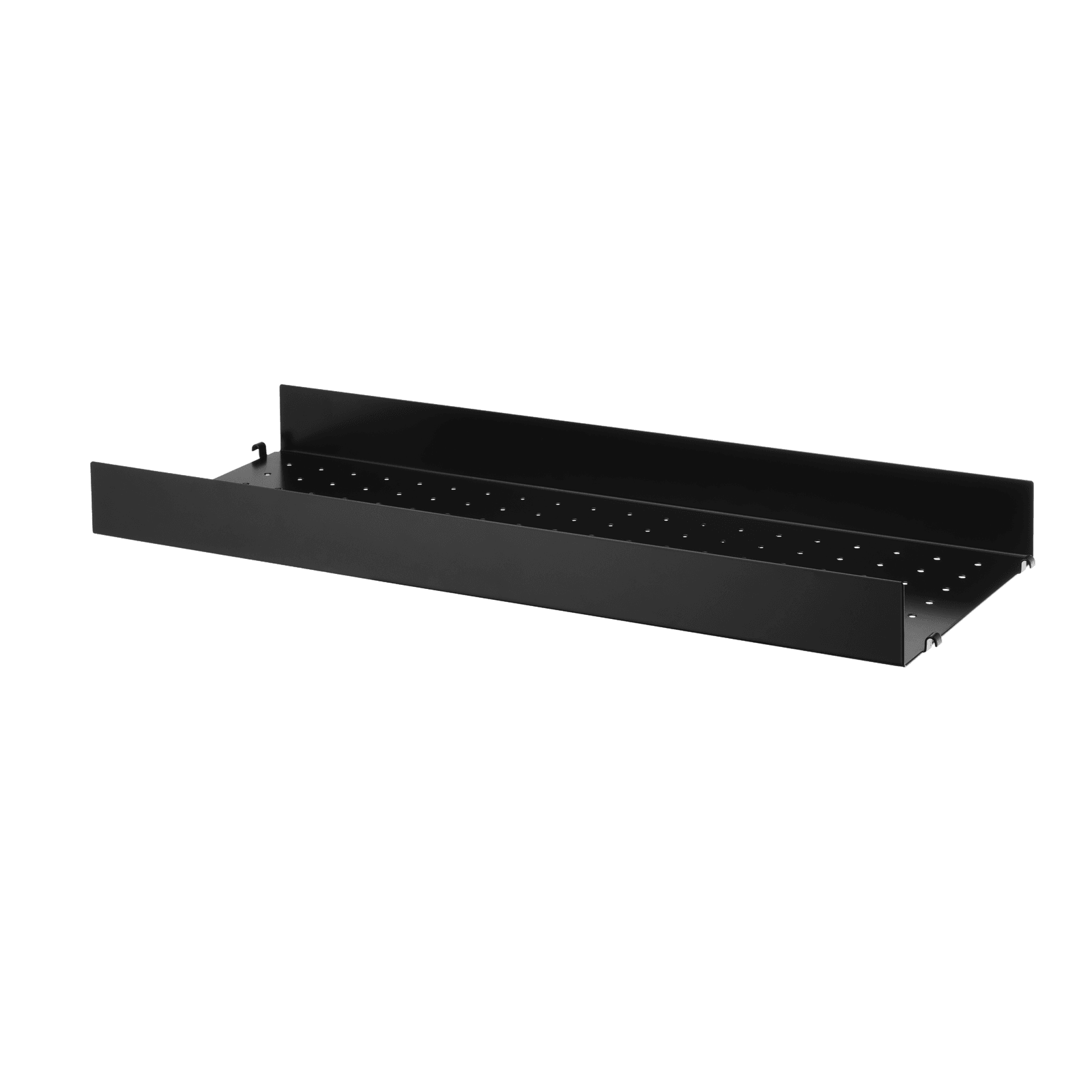 Metal shelves high w78 x d30 x h7 cm Black