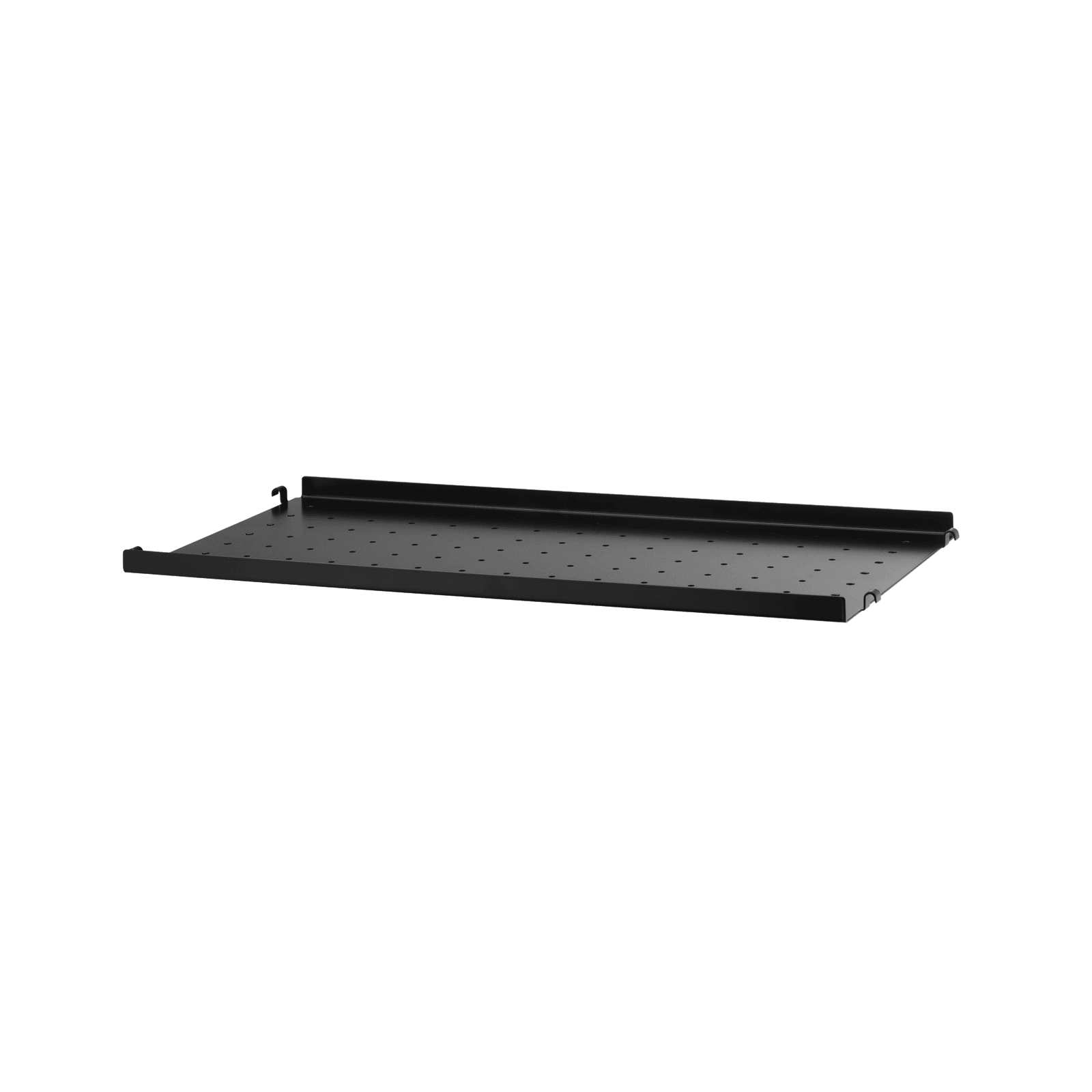 Metal shelves low w58 x d30 cm Black