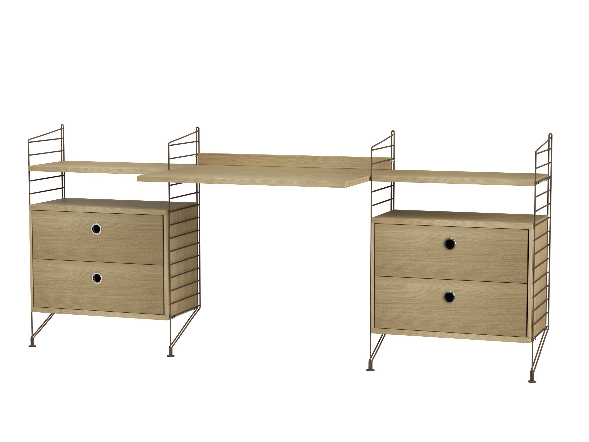Workspace C Brown/Oak