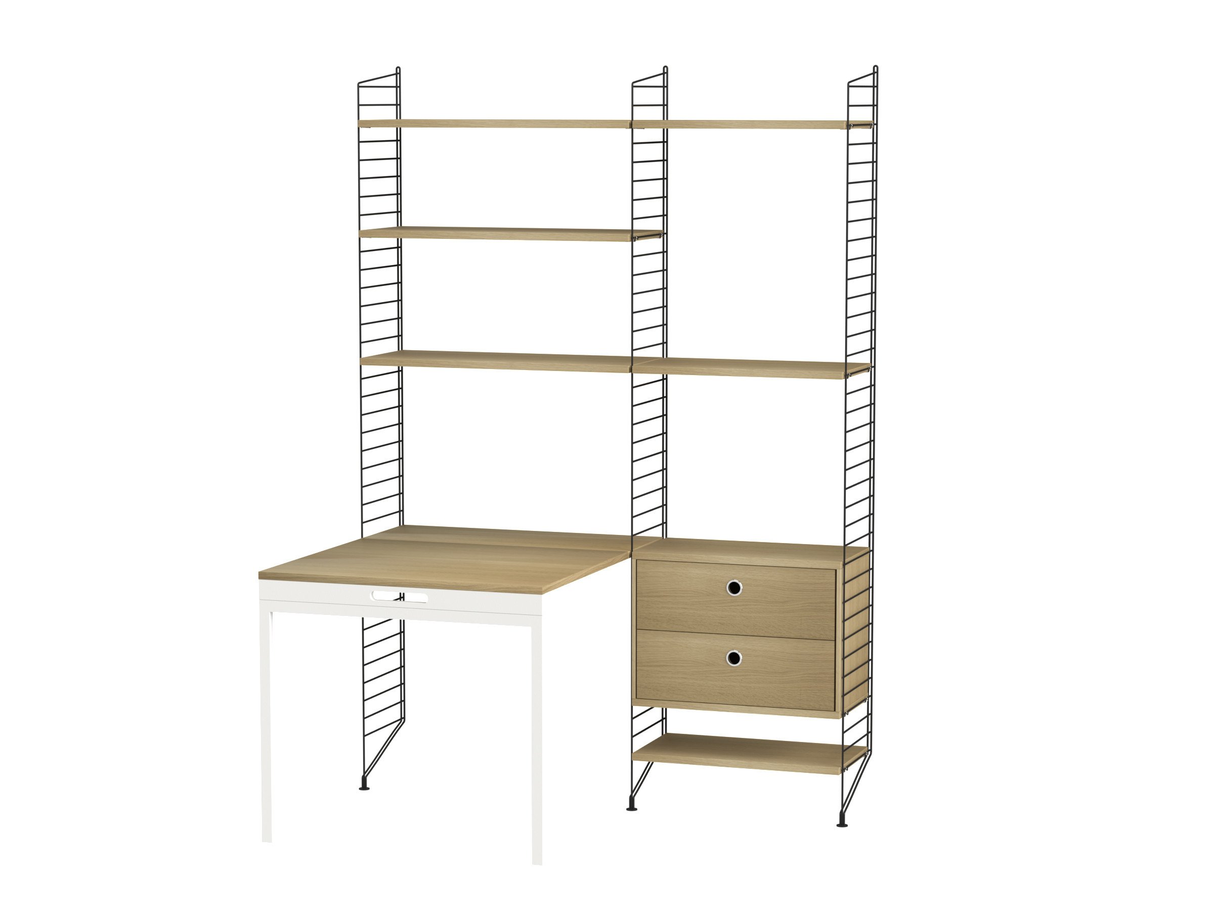 Workspace E Black/Oak