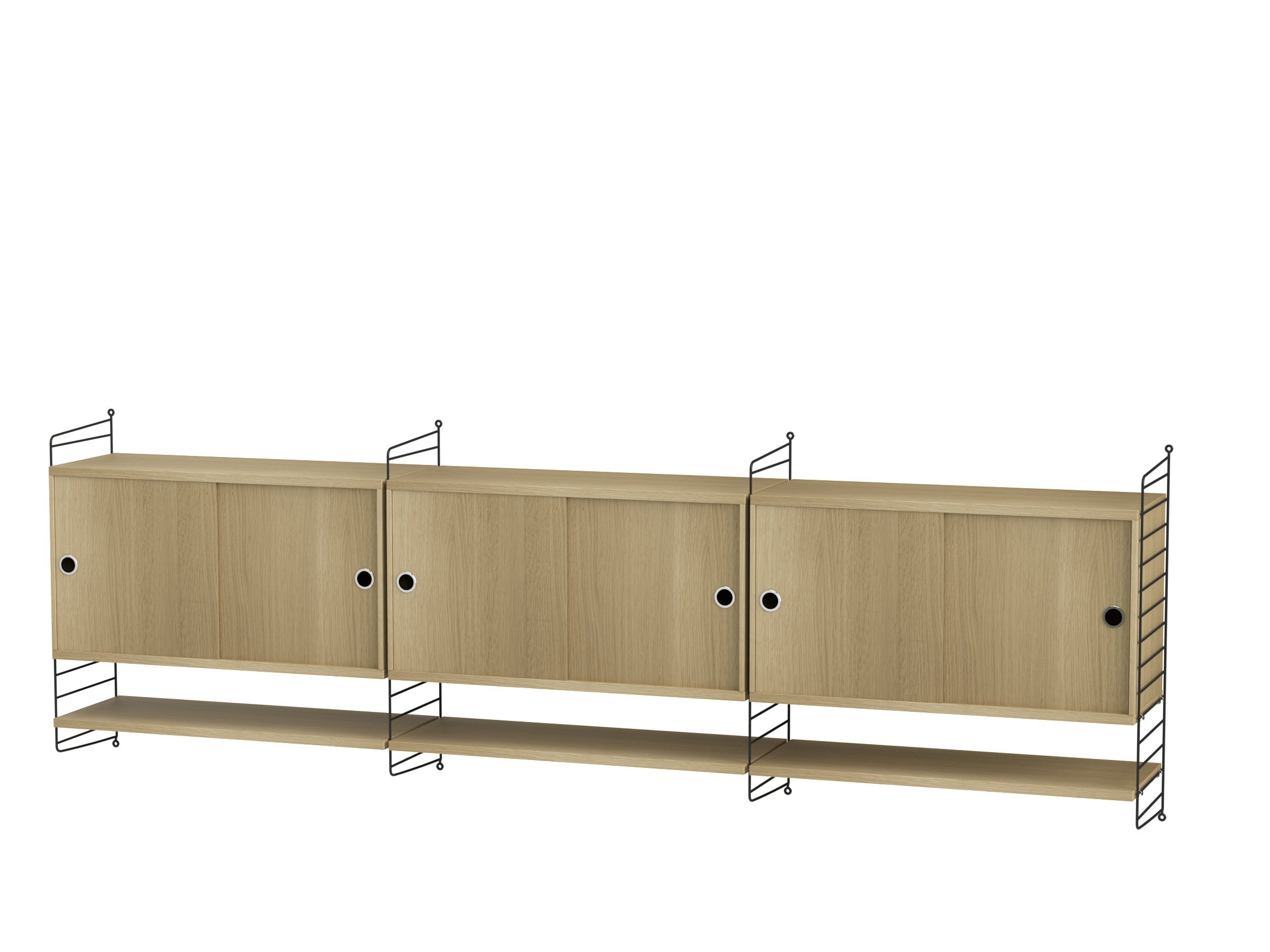 Living room E Black/Oak