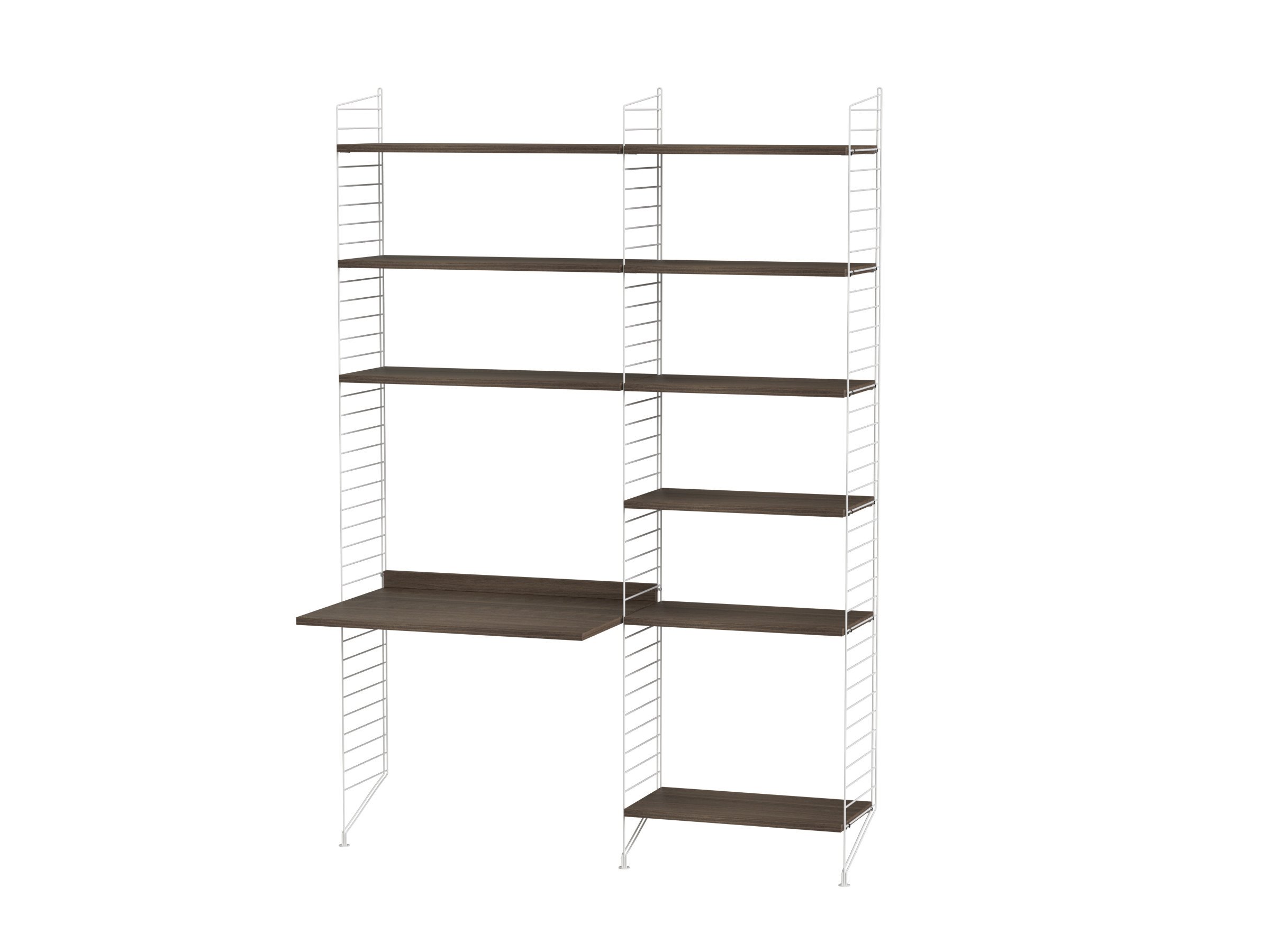 Workspace B White/Walnut