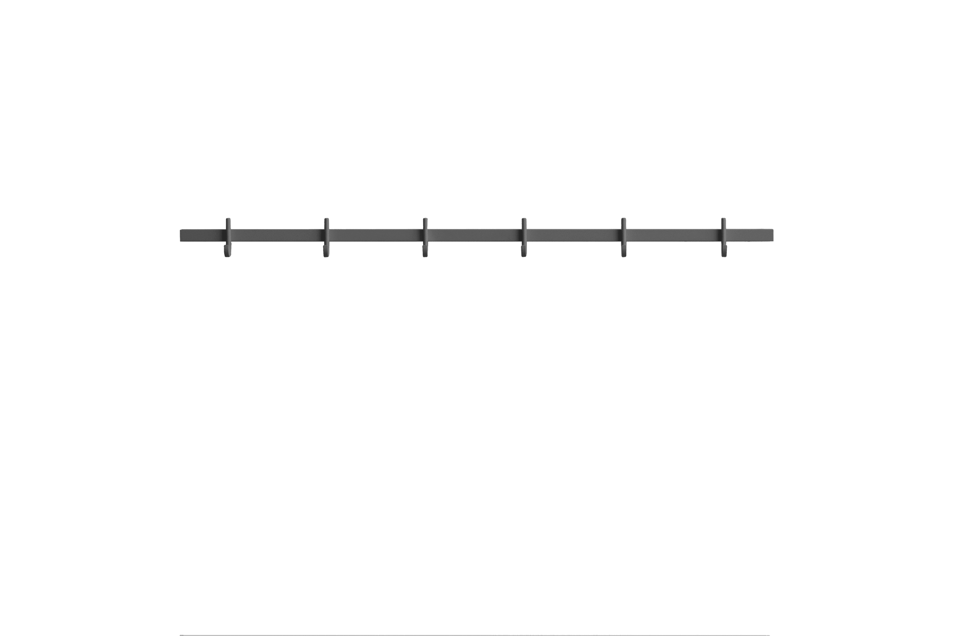 Hook rail, medium w82 x h5.2 cm Grey