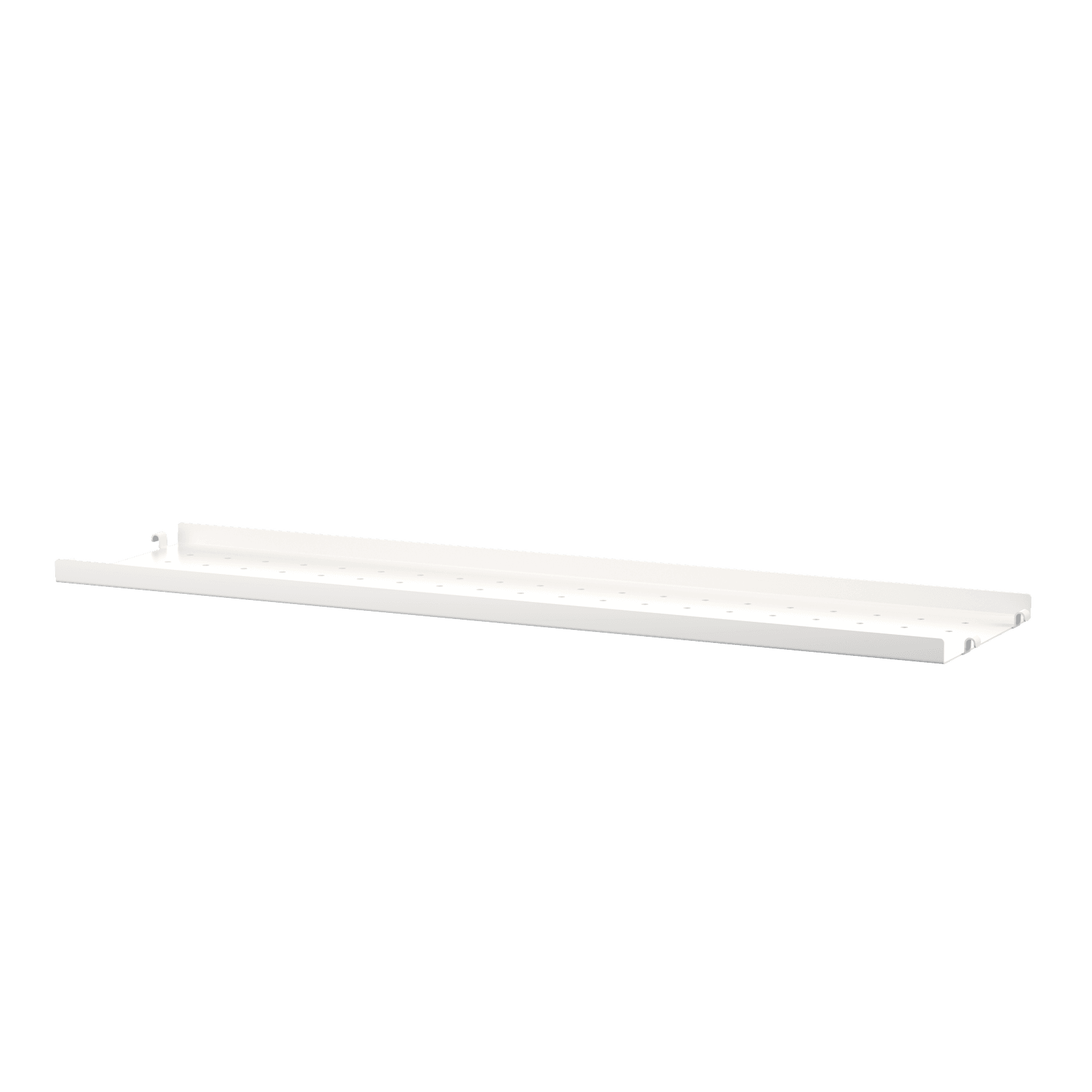 Metal shelves low w78 x d20 cm White