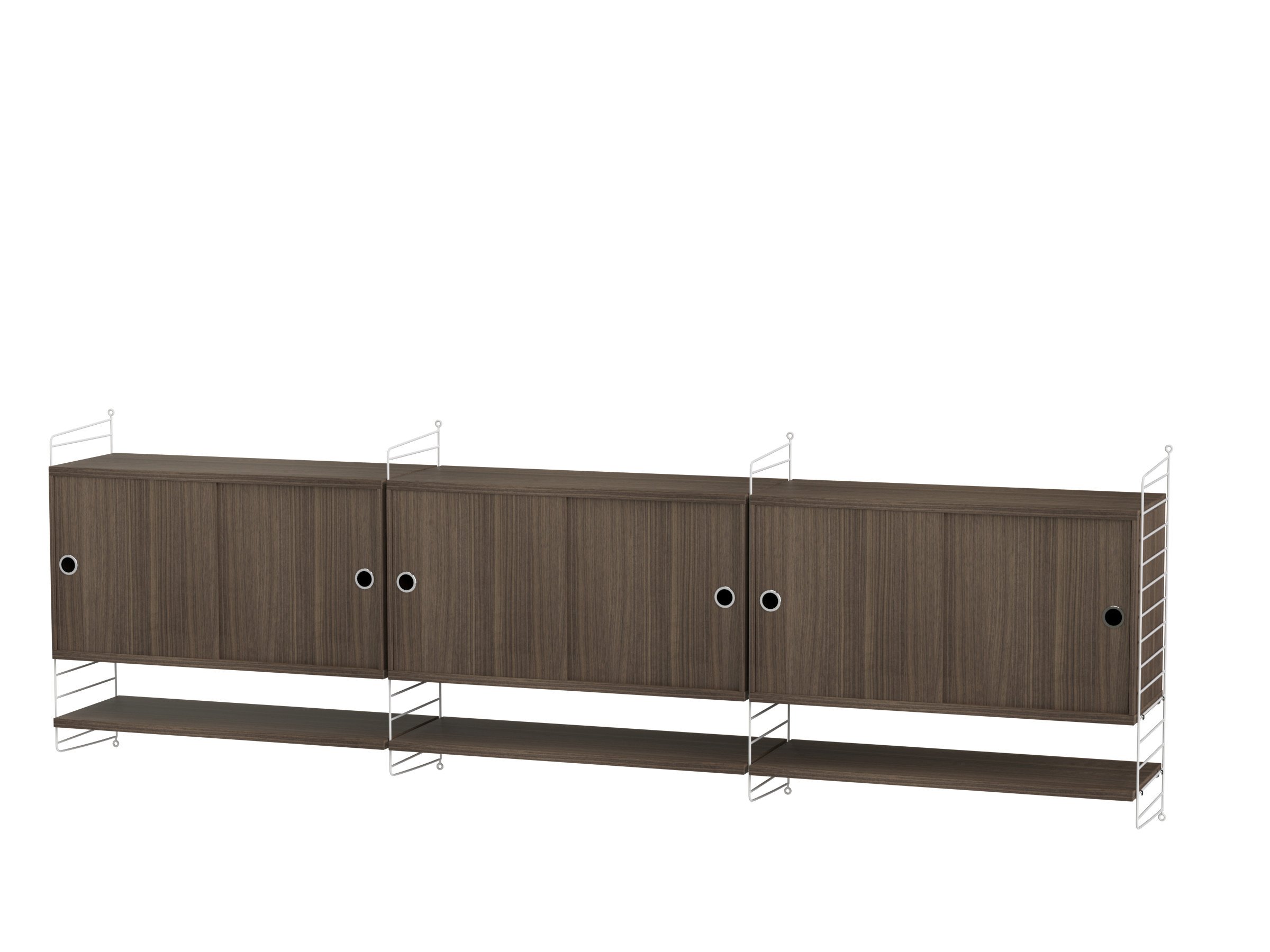 Living room E White/Walnut