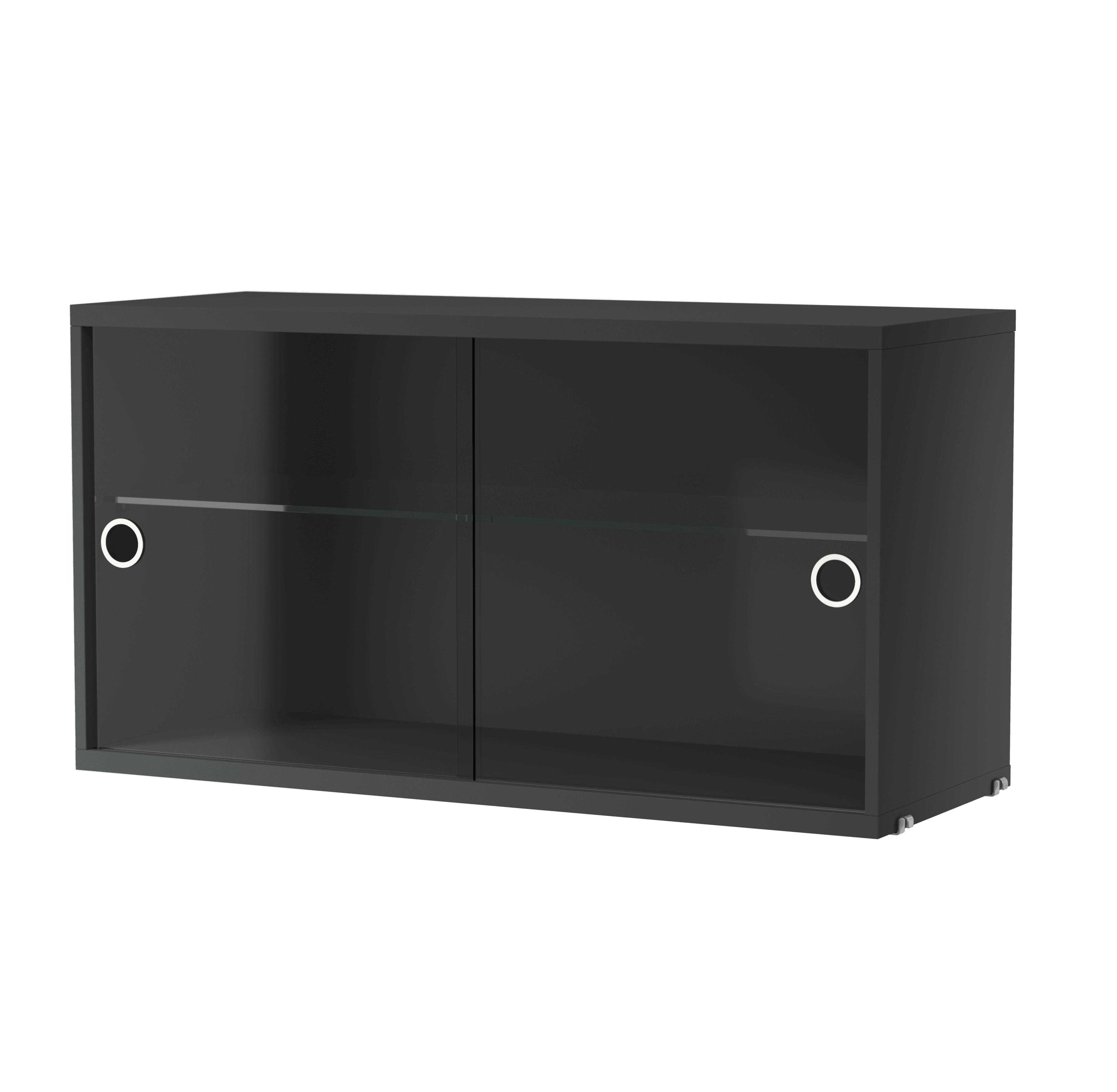 Display Cabinet with Sliding Glass Doors