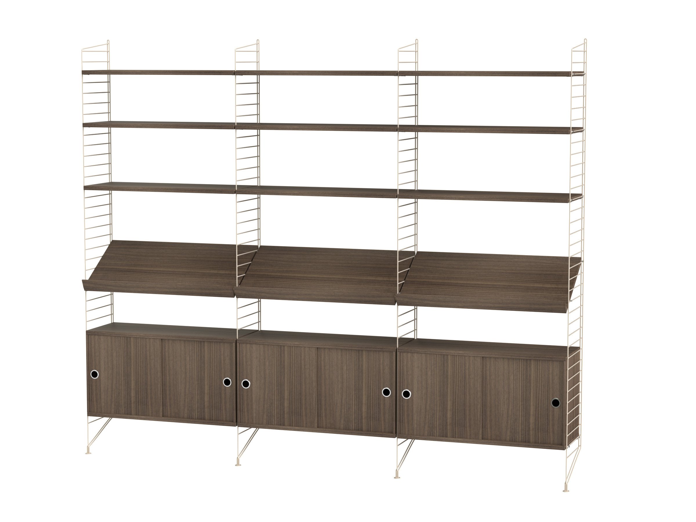Living room G Beige/Walnut