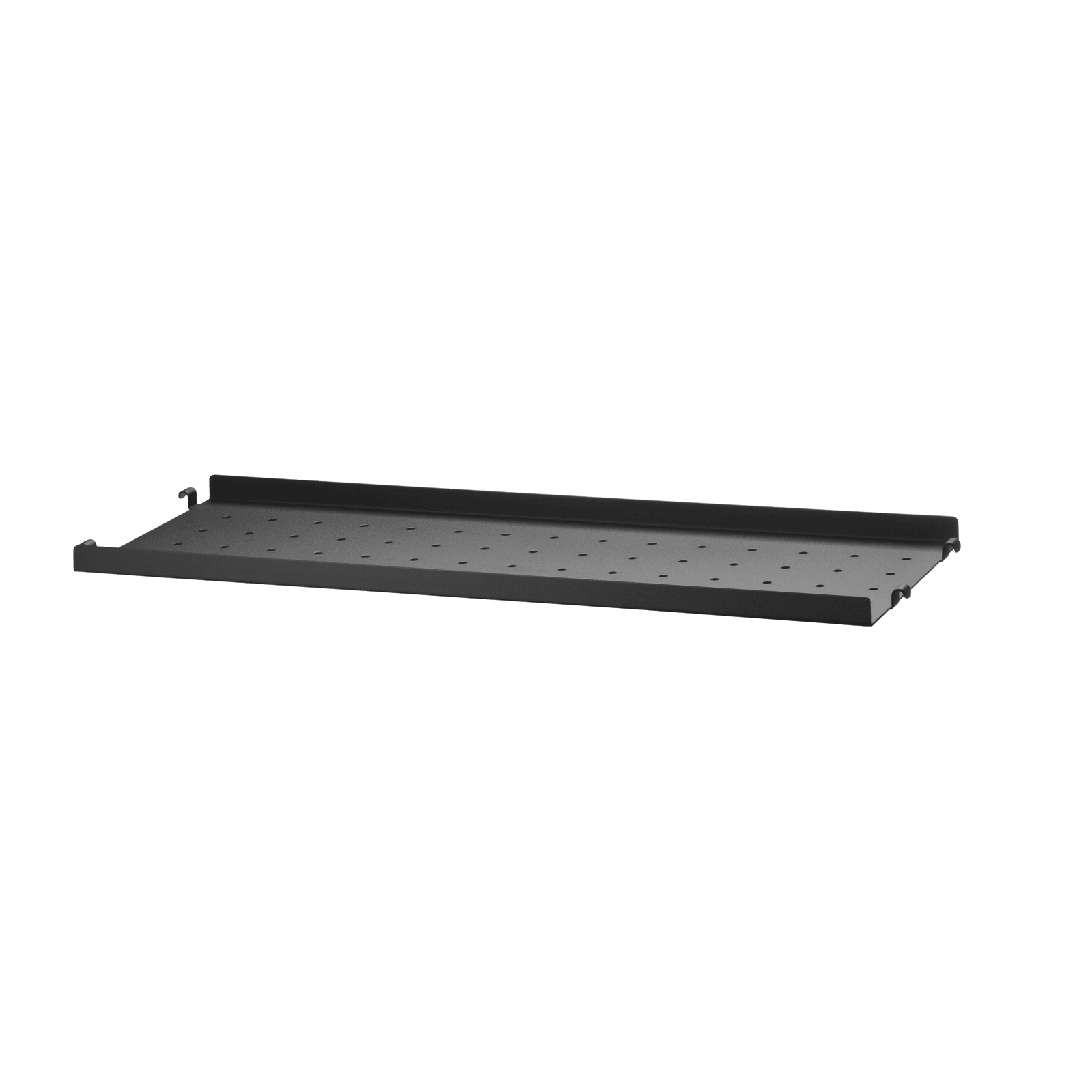 Metal shelves low w58 x d20 cm Black