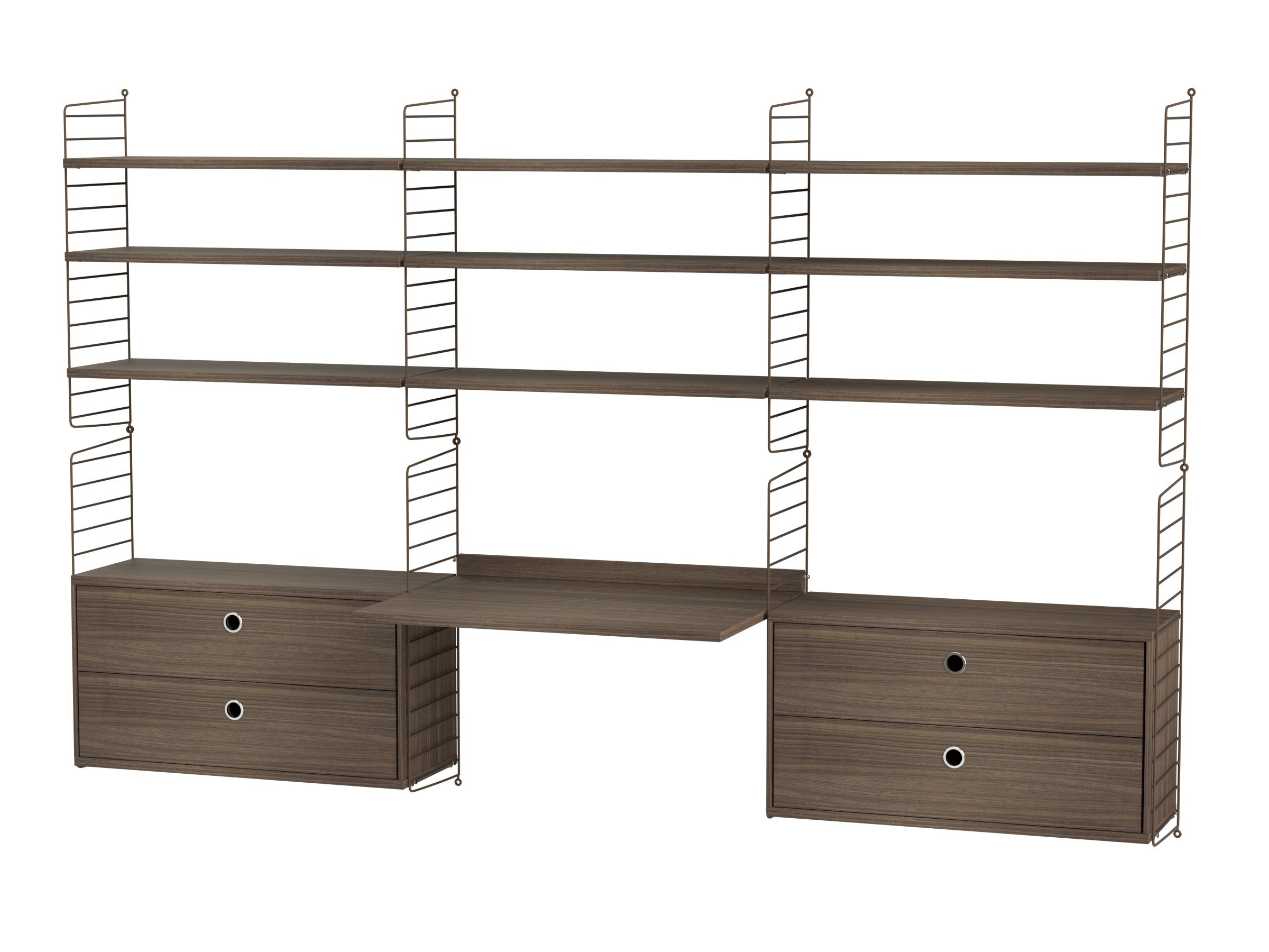 Workspace F Brown/Walnut