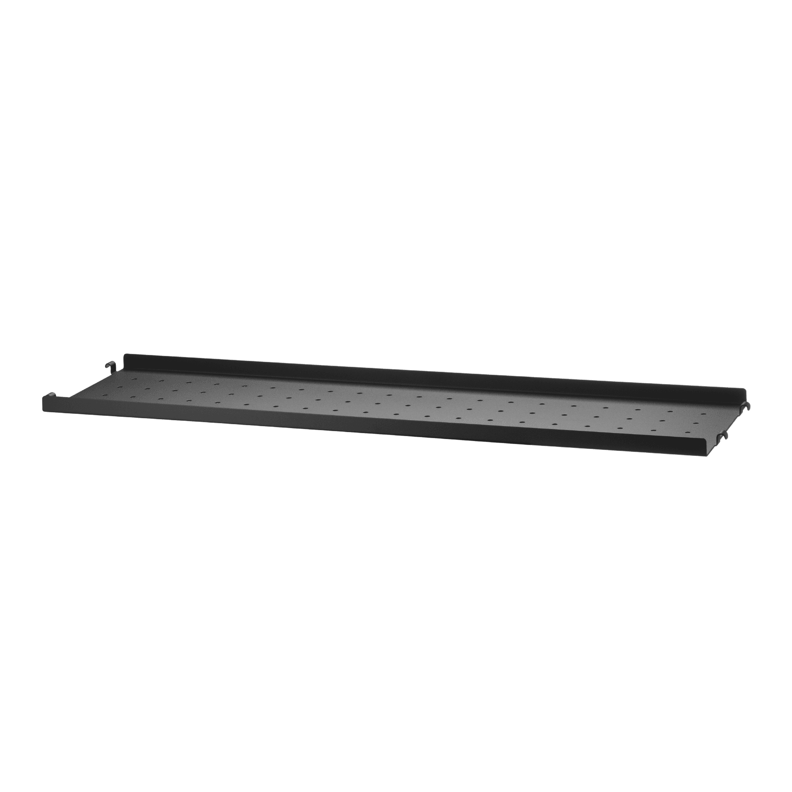 Metal shelves low w78 x d20 cm Black