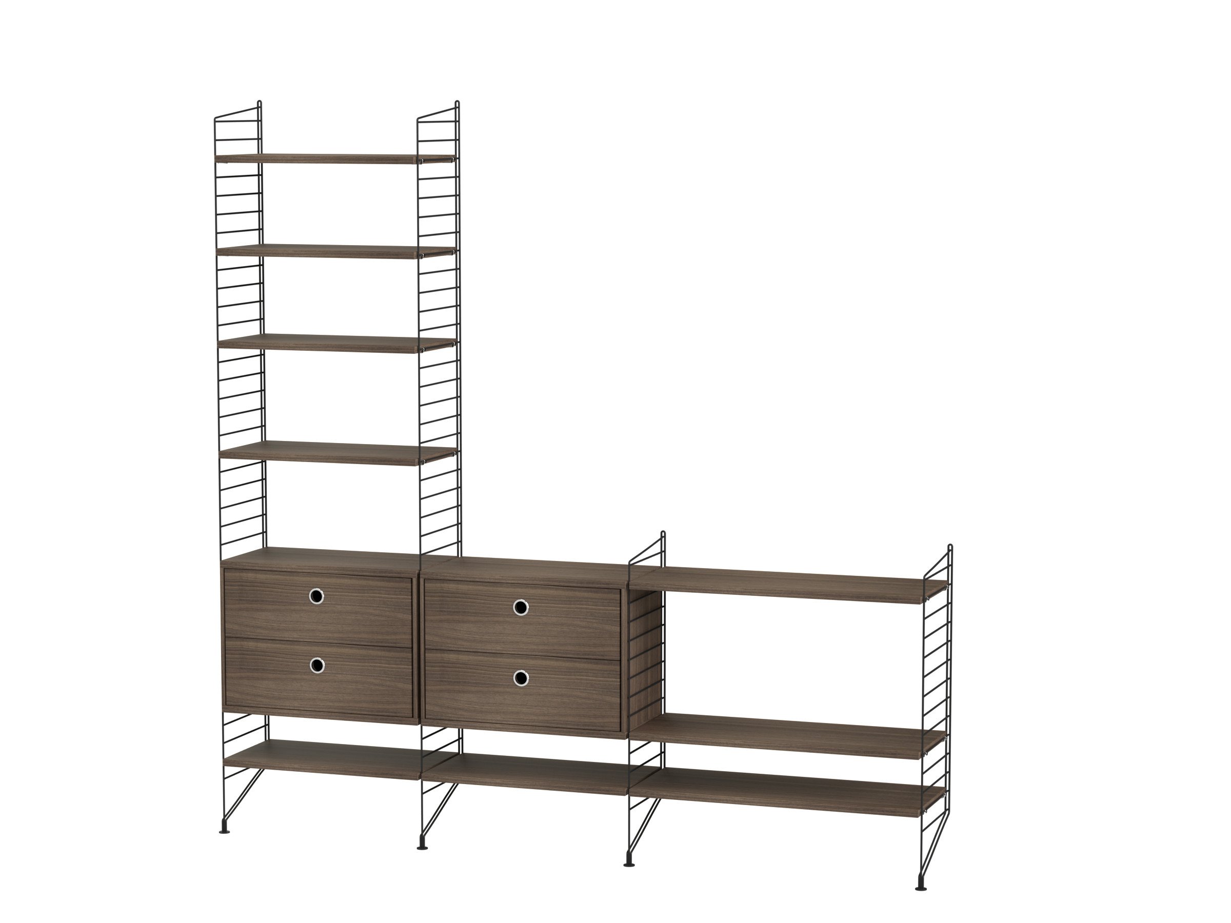 Living room J Black/Walnut