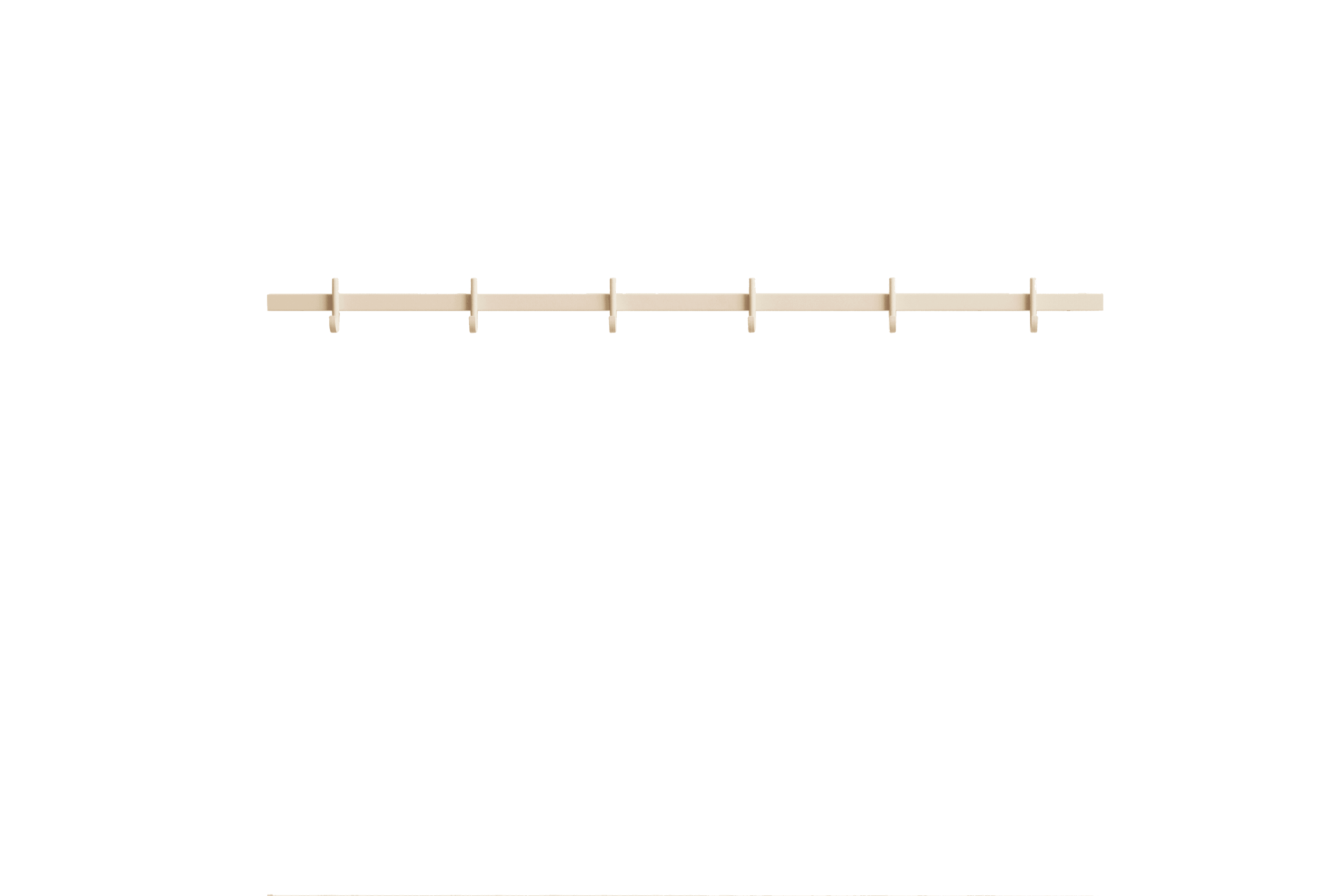 Hook rail, medium w82 x h5.2 cm Ash