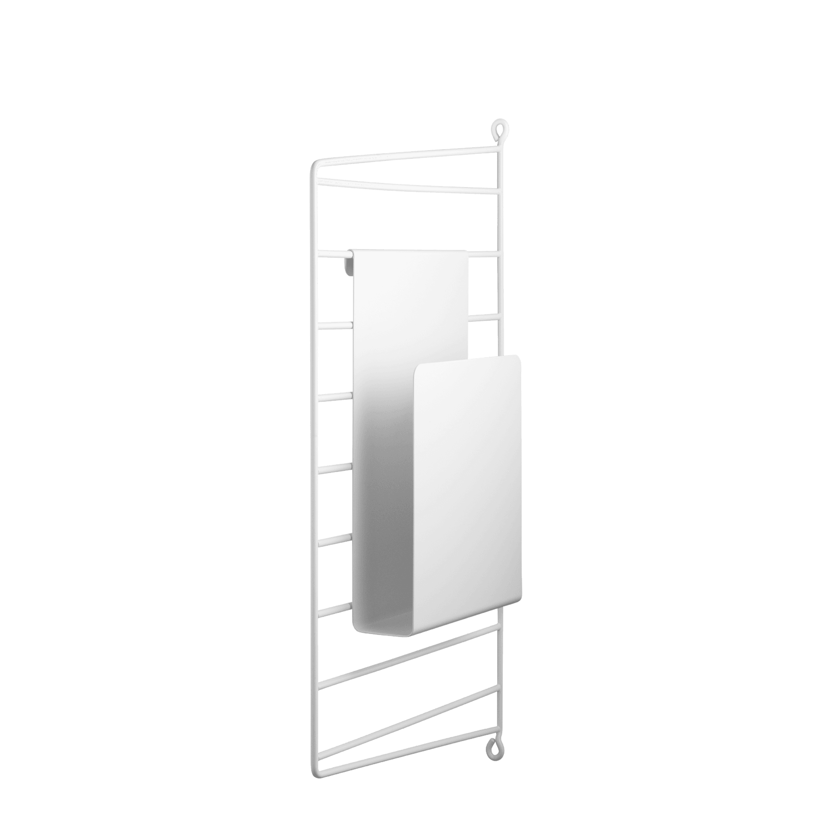 Magazine holders w5 x d17 x h27 cm White