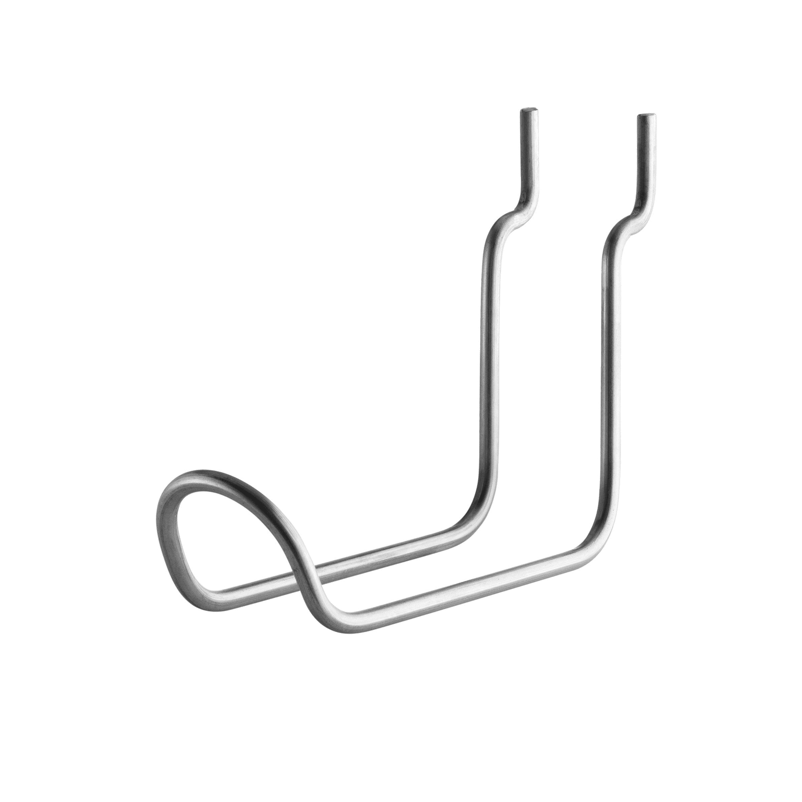 Vertical double hook  d11.5 x h10 cm Stainless steel