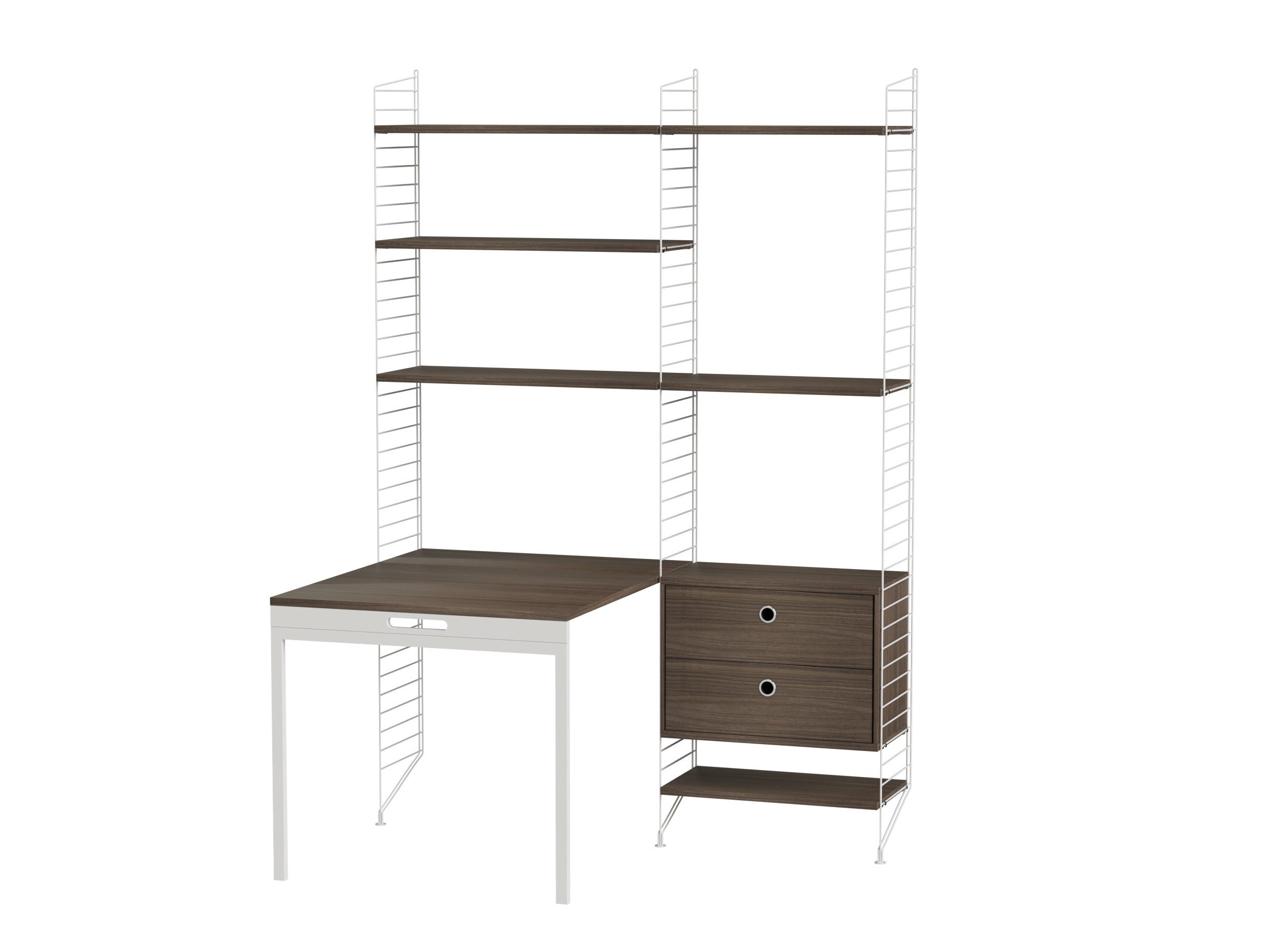 Workspace E White/Walnut