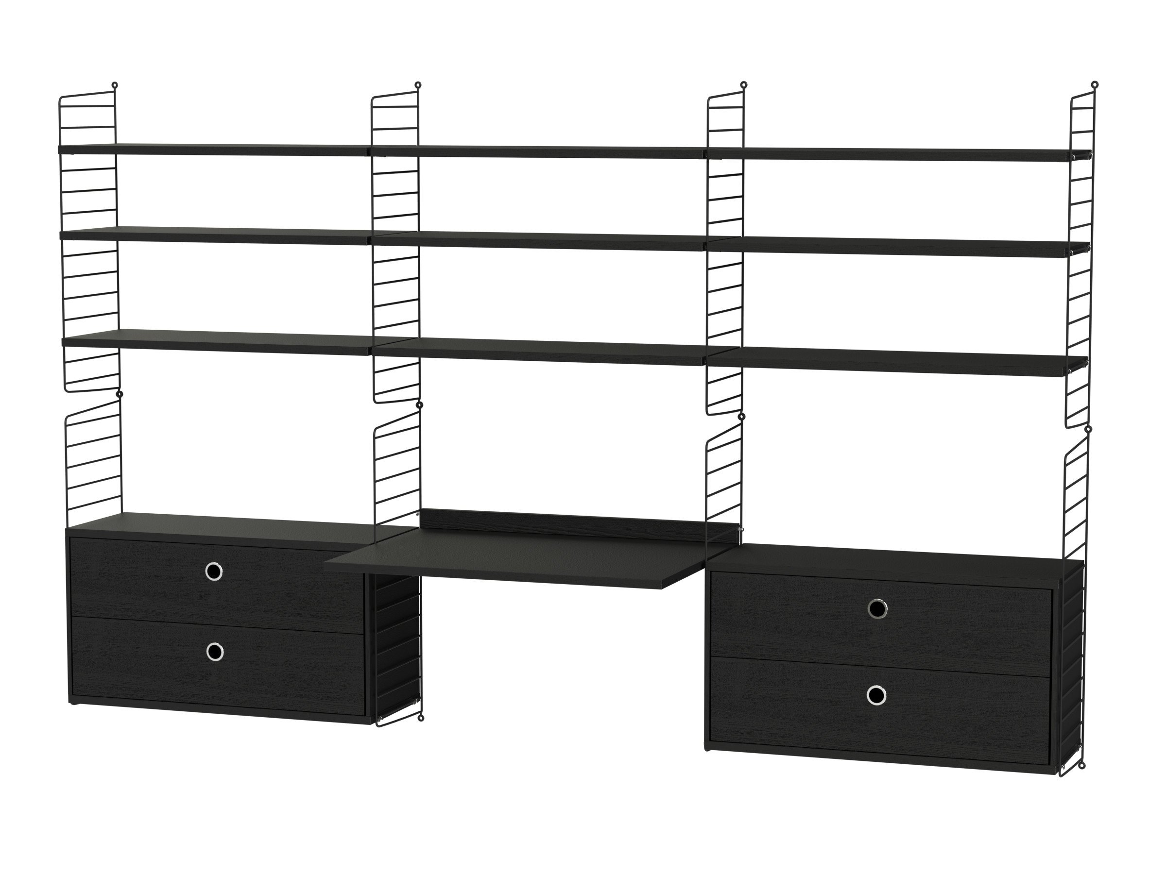 Workspace F Black/Black stained ash
