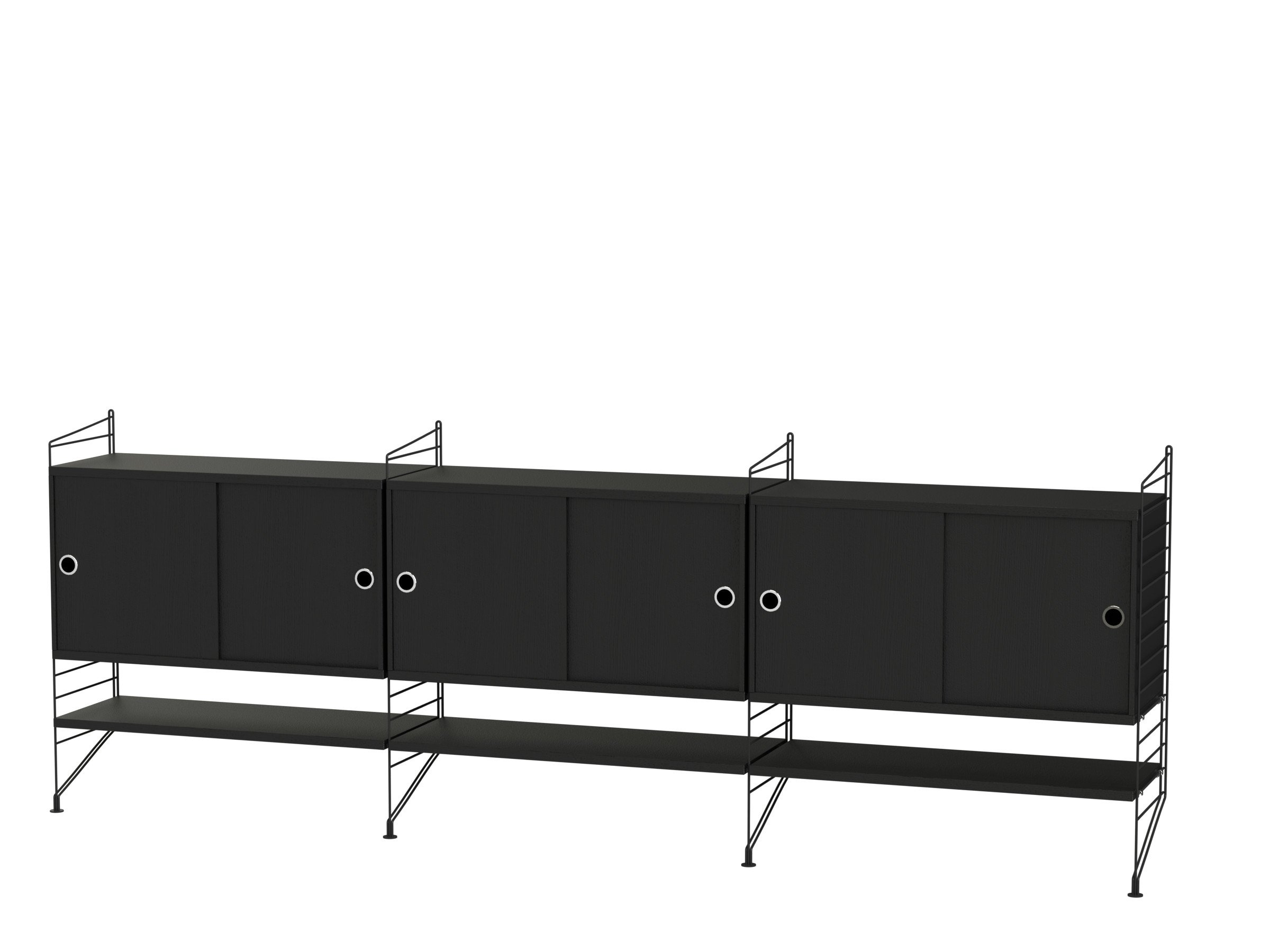 Living room F Black/Black stained ash