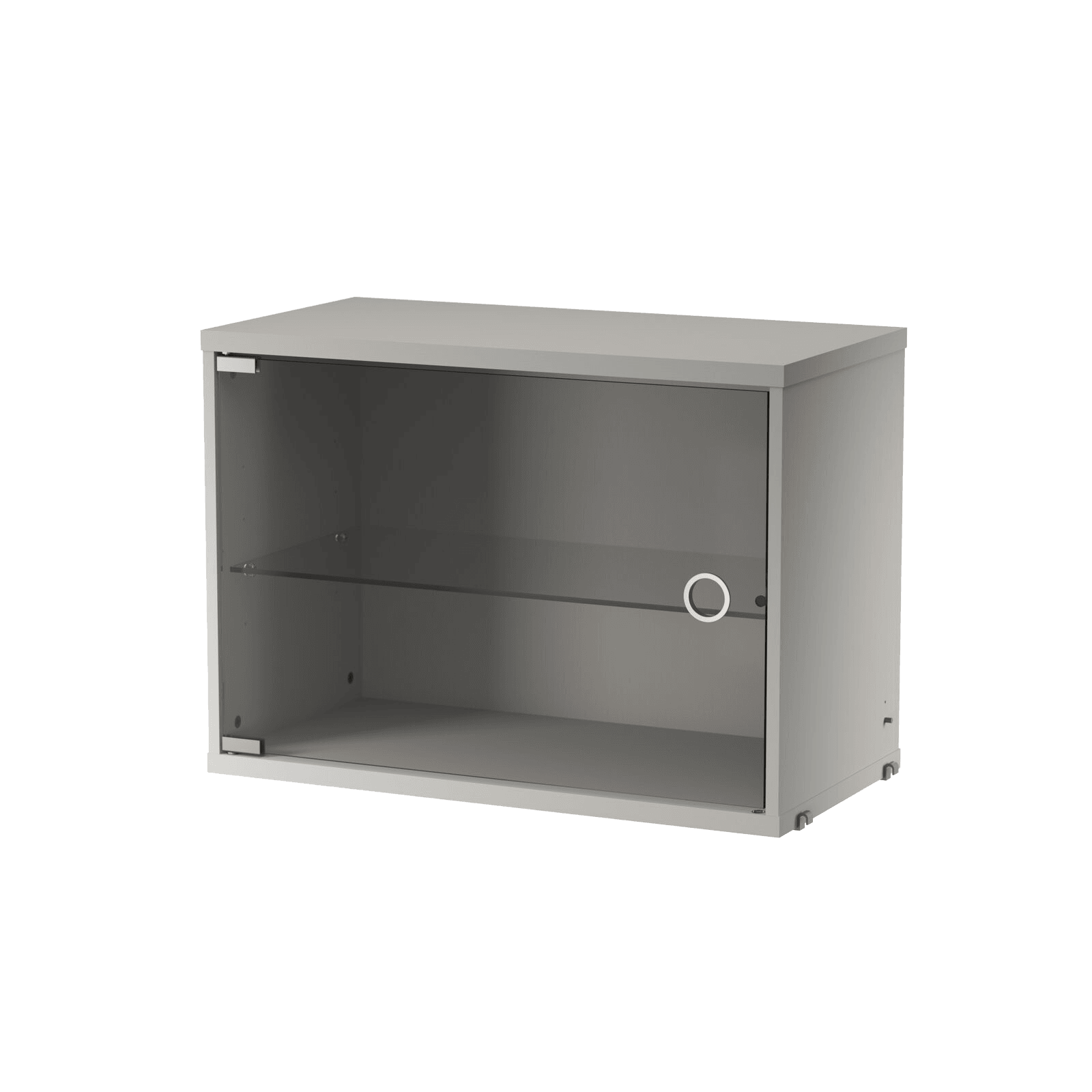 Display cabinet with swing glass door w58 x d30 x h42 cm Grey