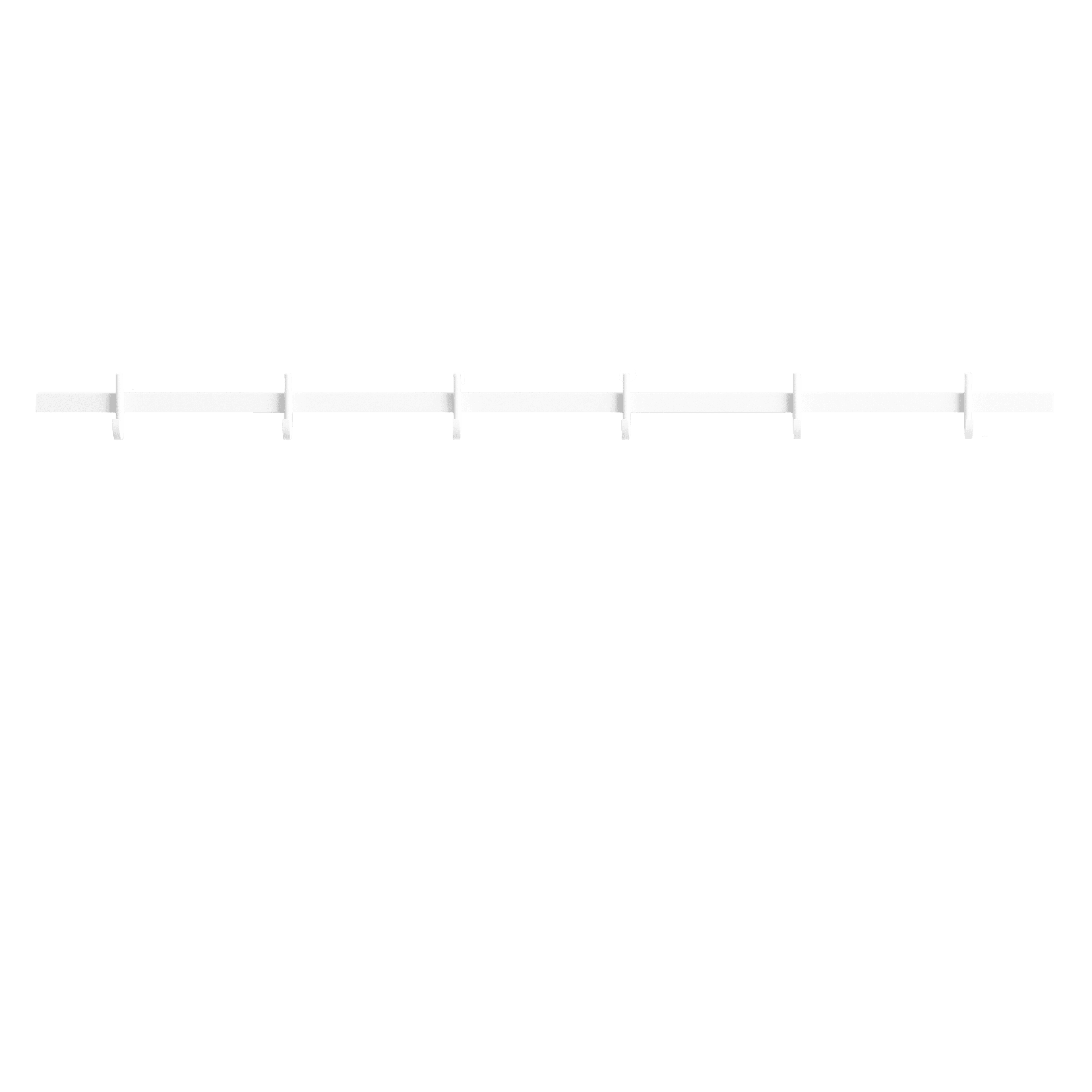 Hook rail, medium w82 x h5.2 cm White