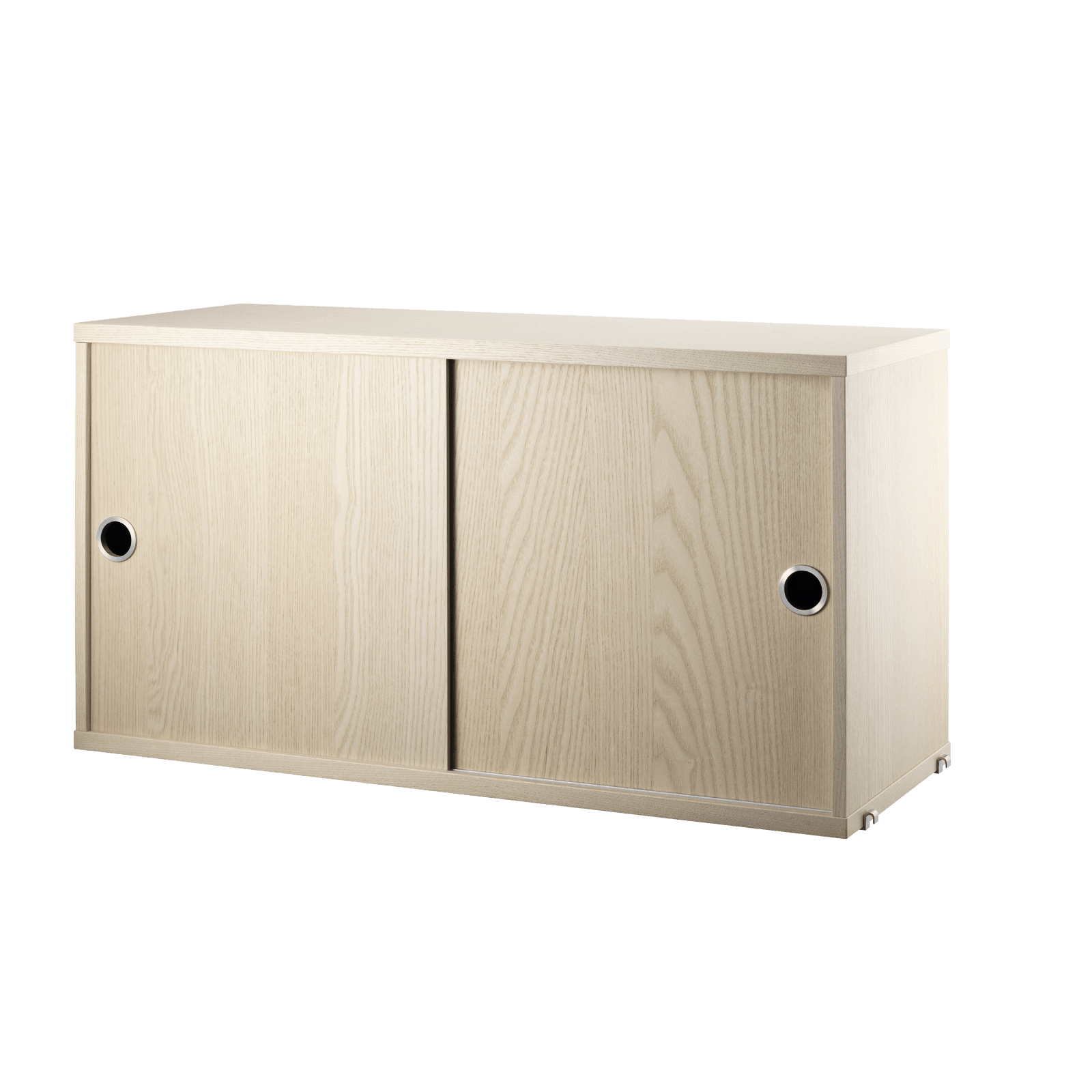 Cabinet with sliding doors w78 x d30 x h42 cm Ash