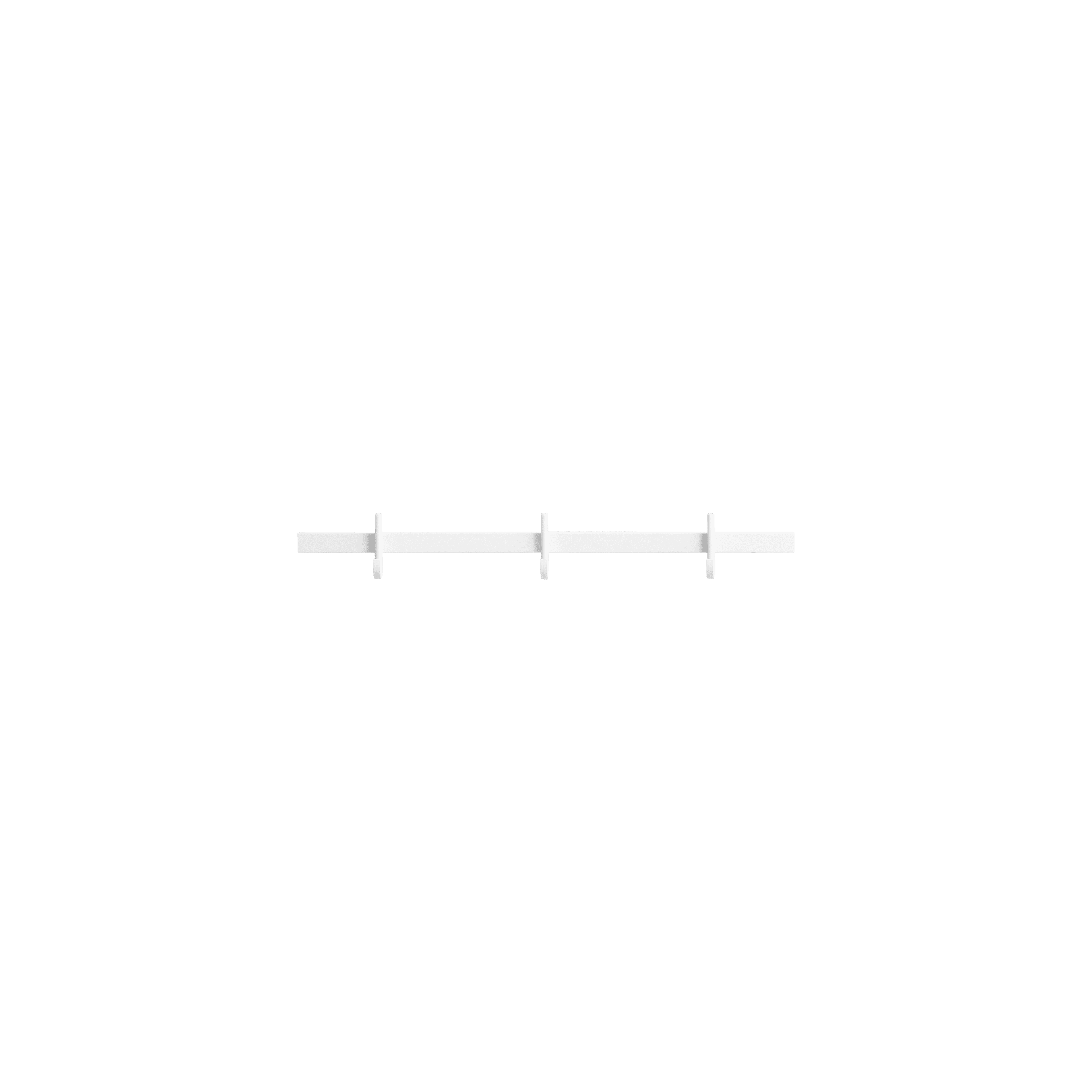 Hook rail, small w41 x h5.2 cm White