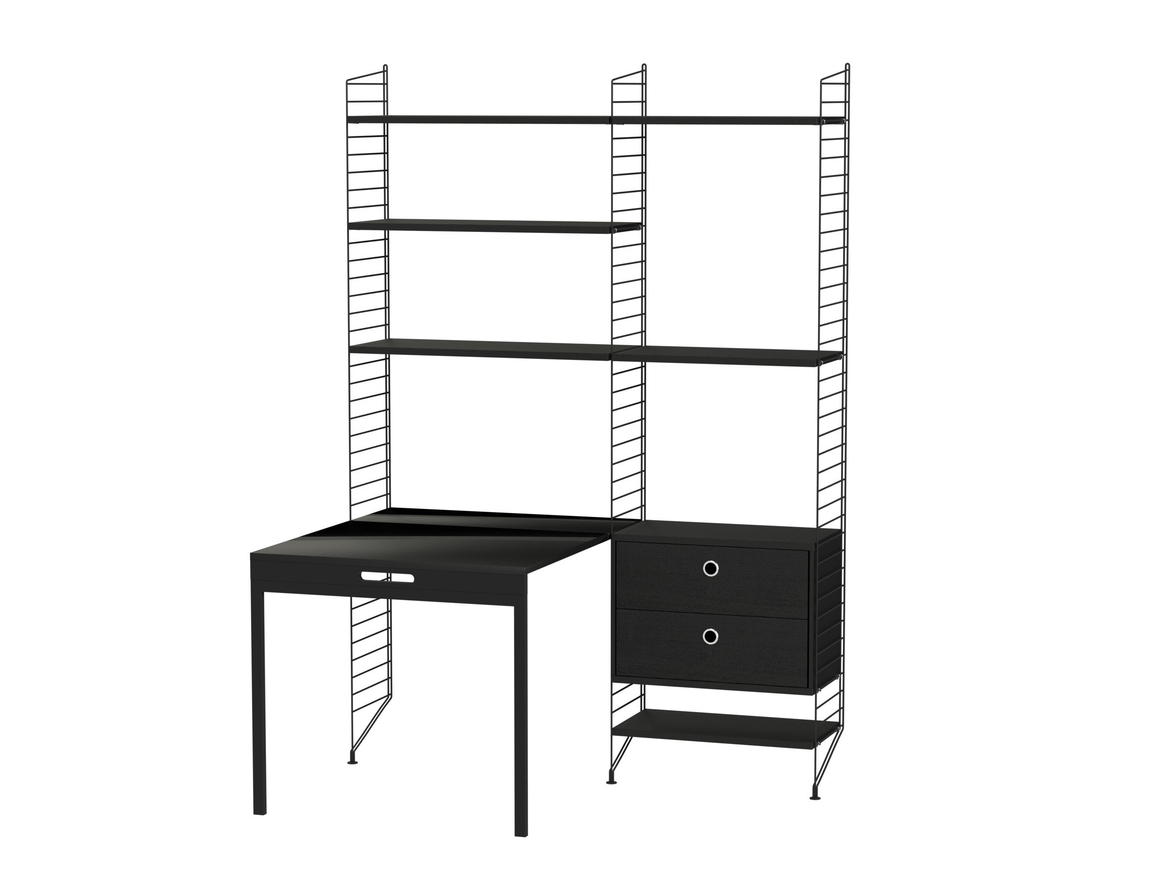Workspace E Black/Black stained ash