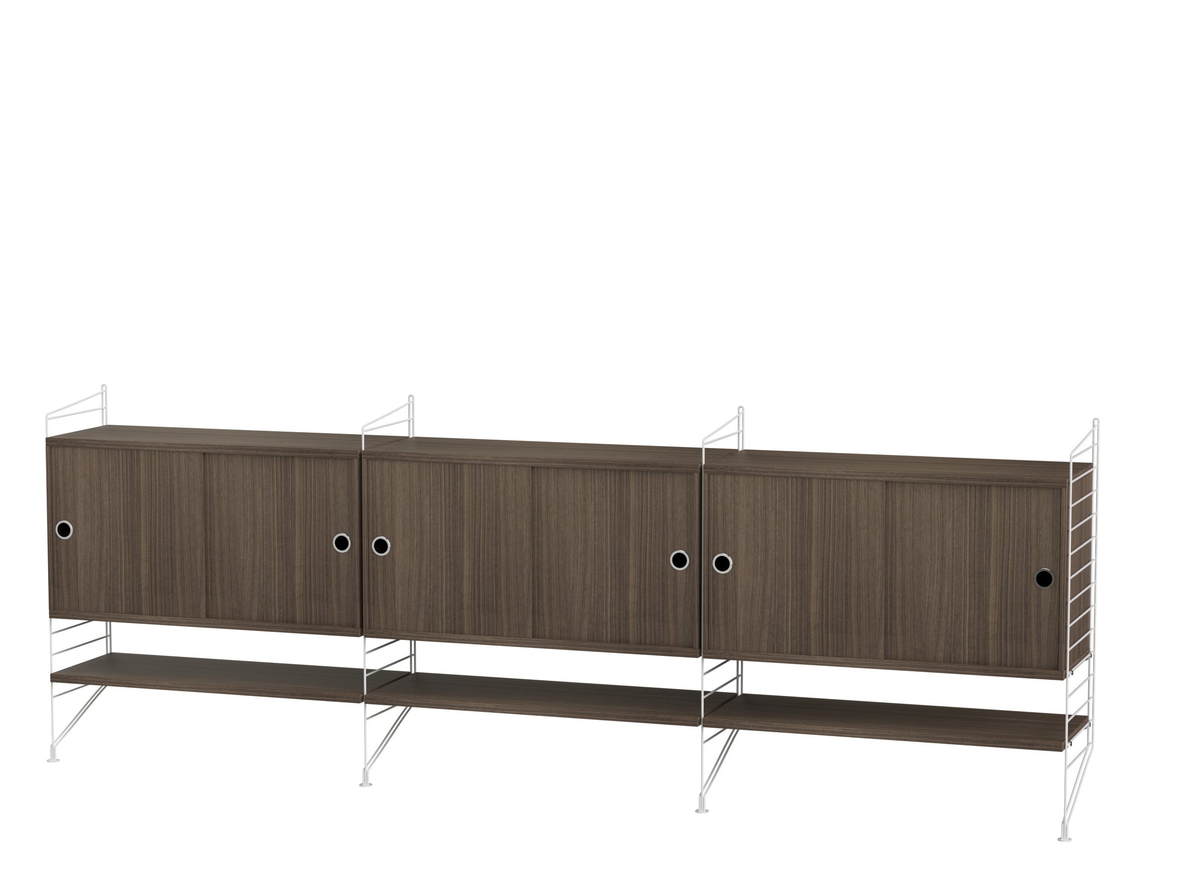 Living room F White/Walnut