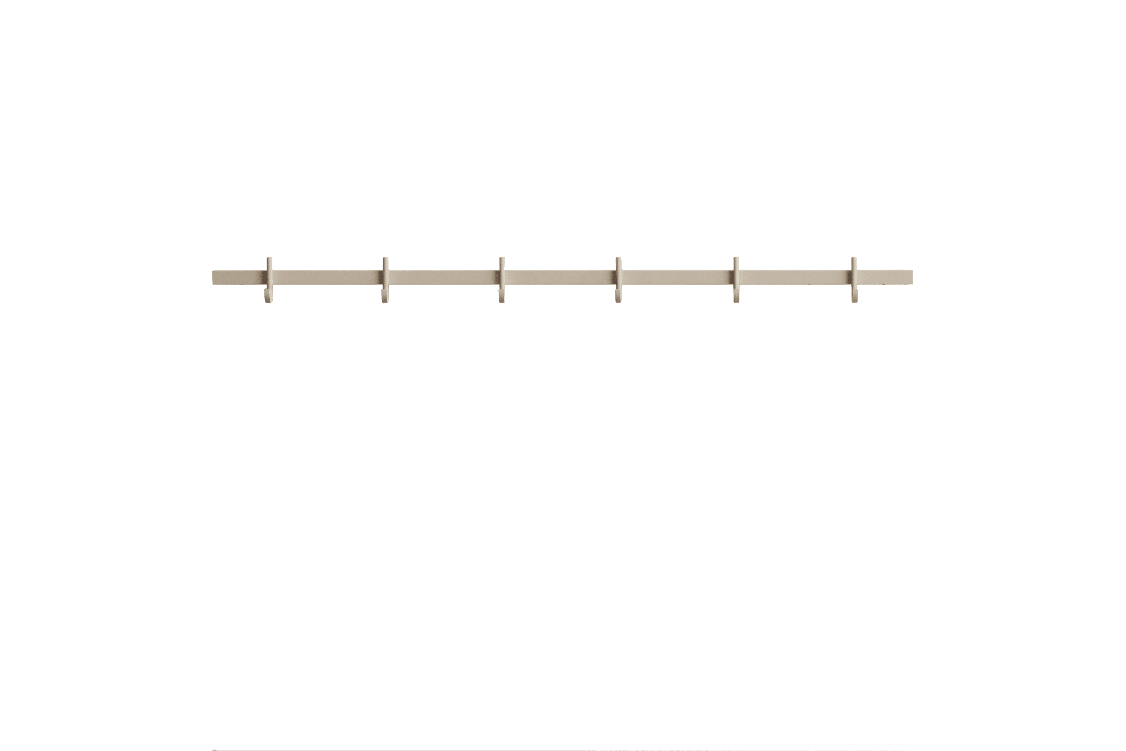 Hook rail, medium w82 x h5.2 cm Beige