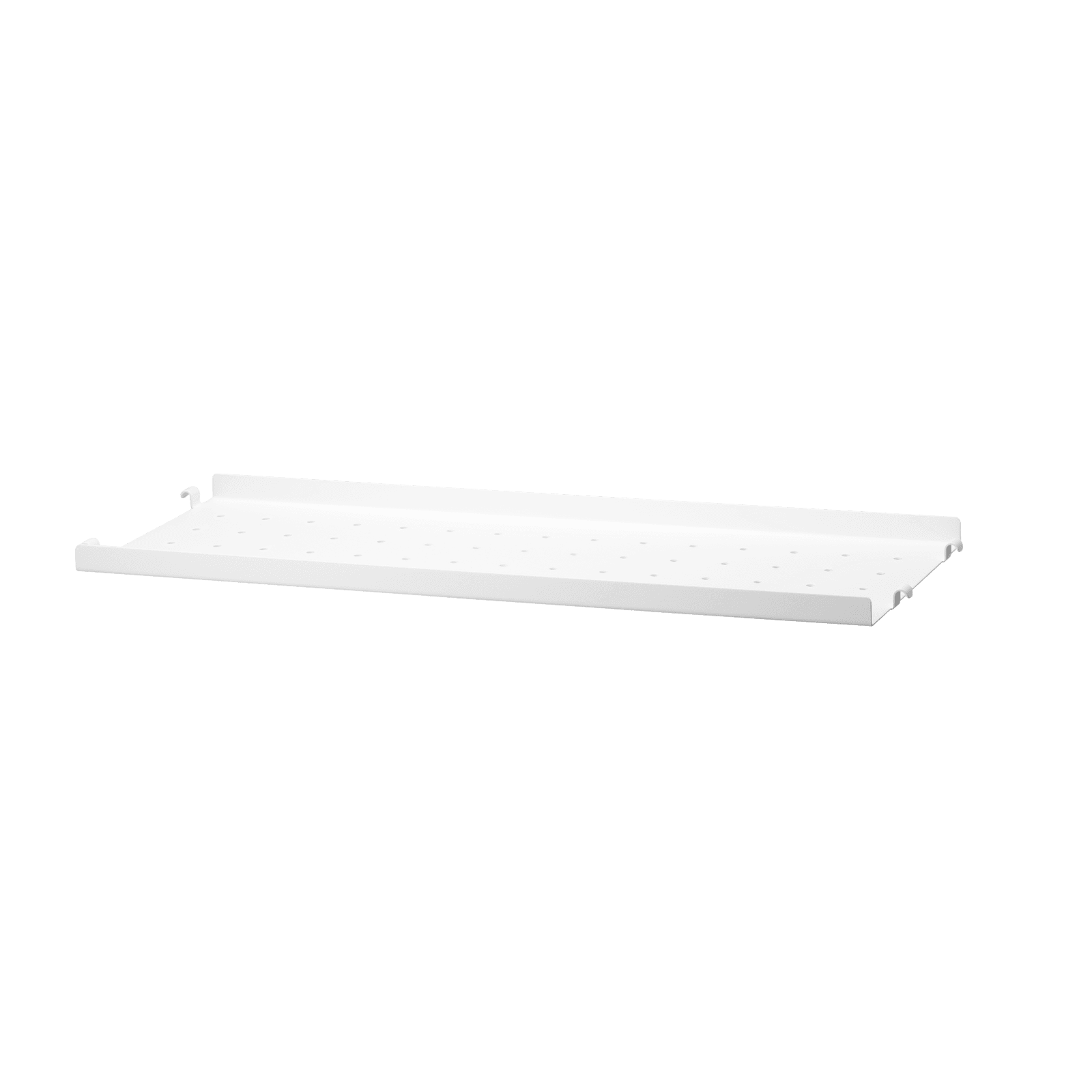 Metal shelves low w58 x d20 cm White