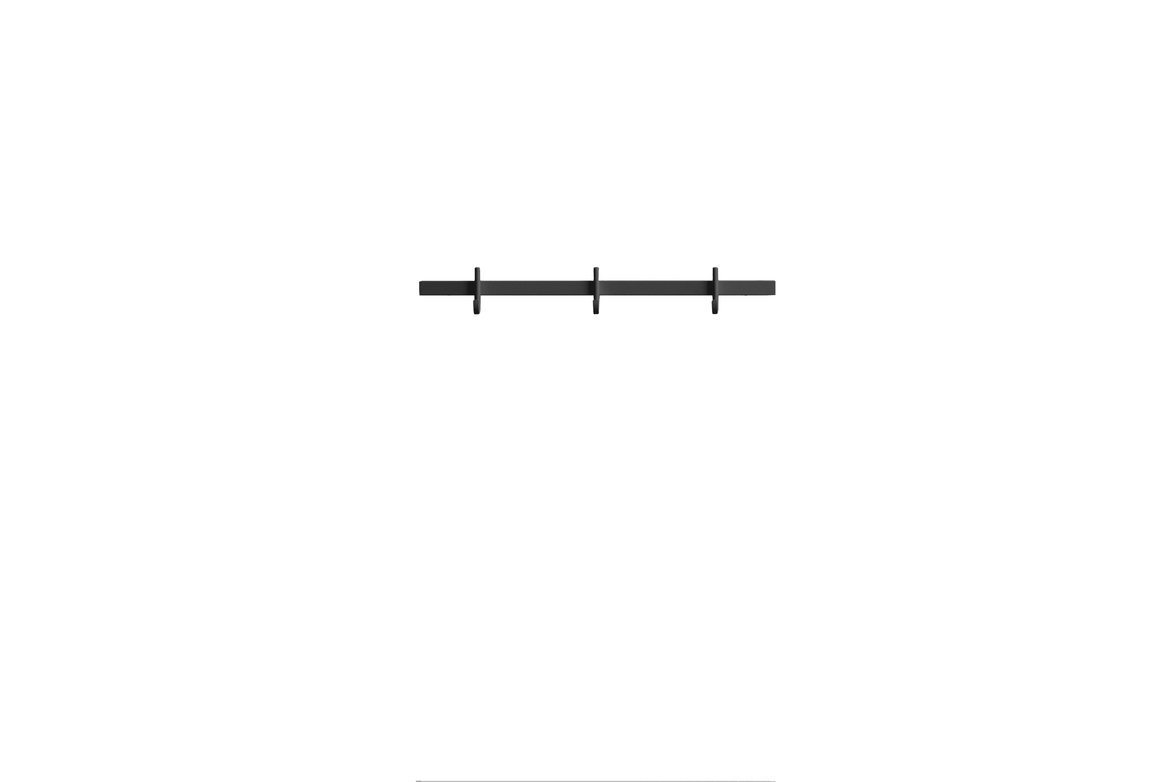 Hook rail, small w41 x h5.2 cm Grey