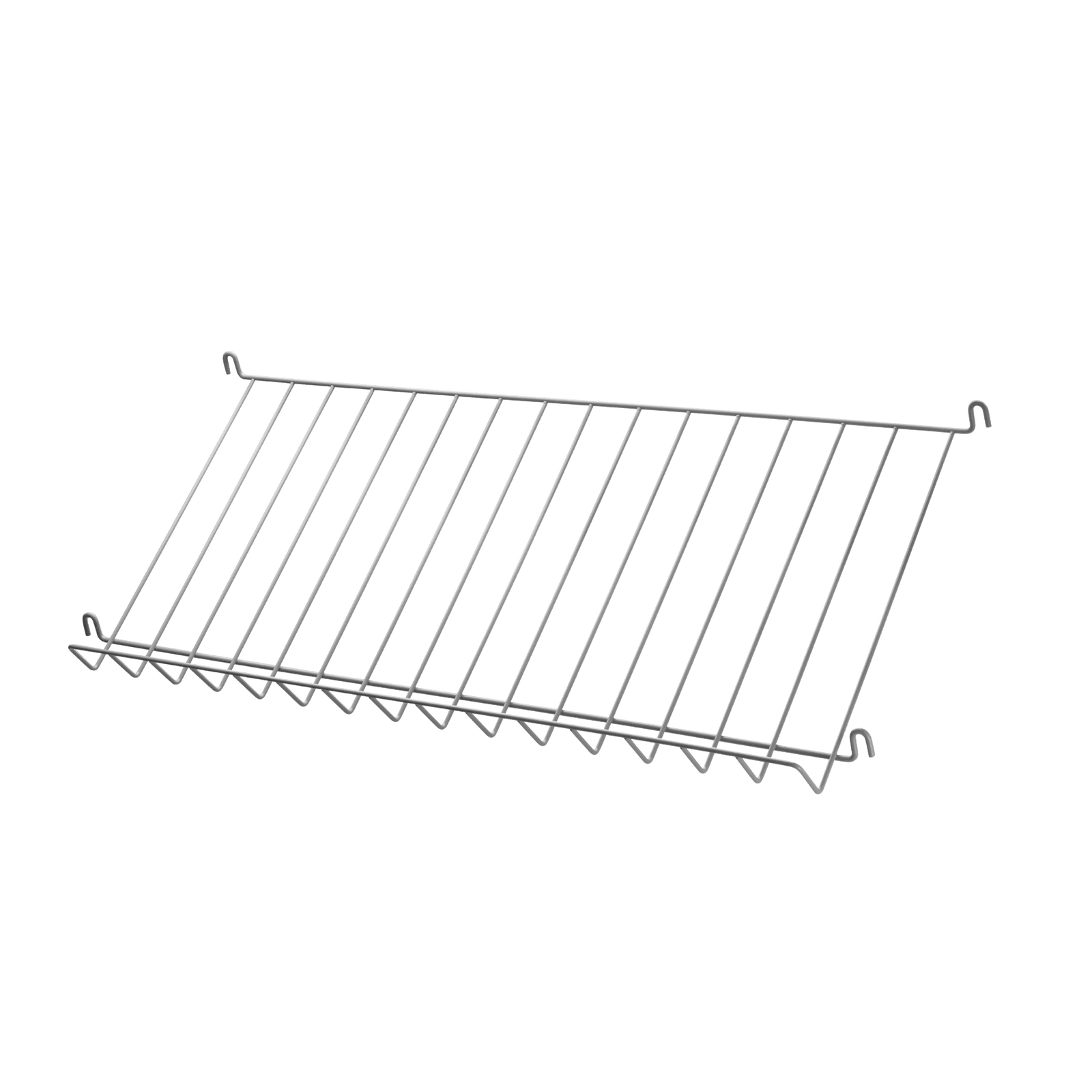 Magazine shelves metal w78 x d30 x h15 cm Grey