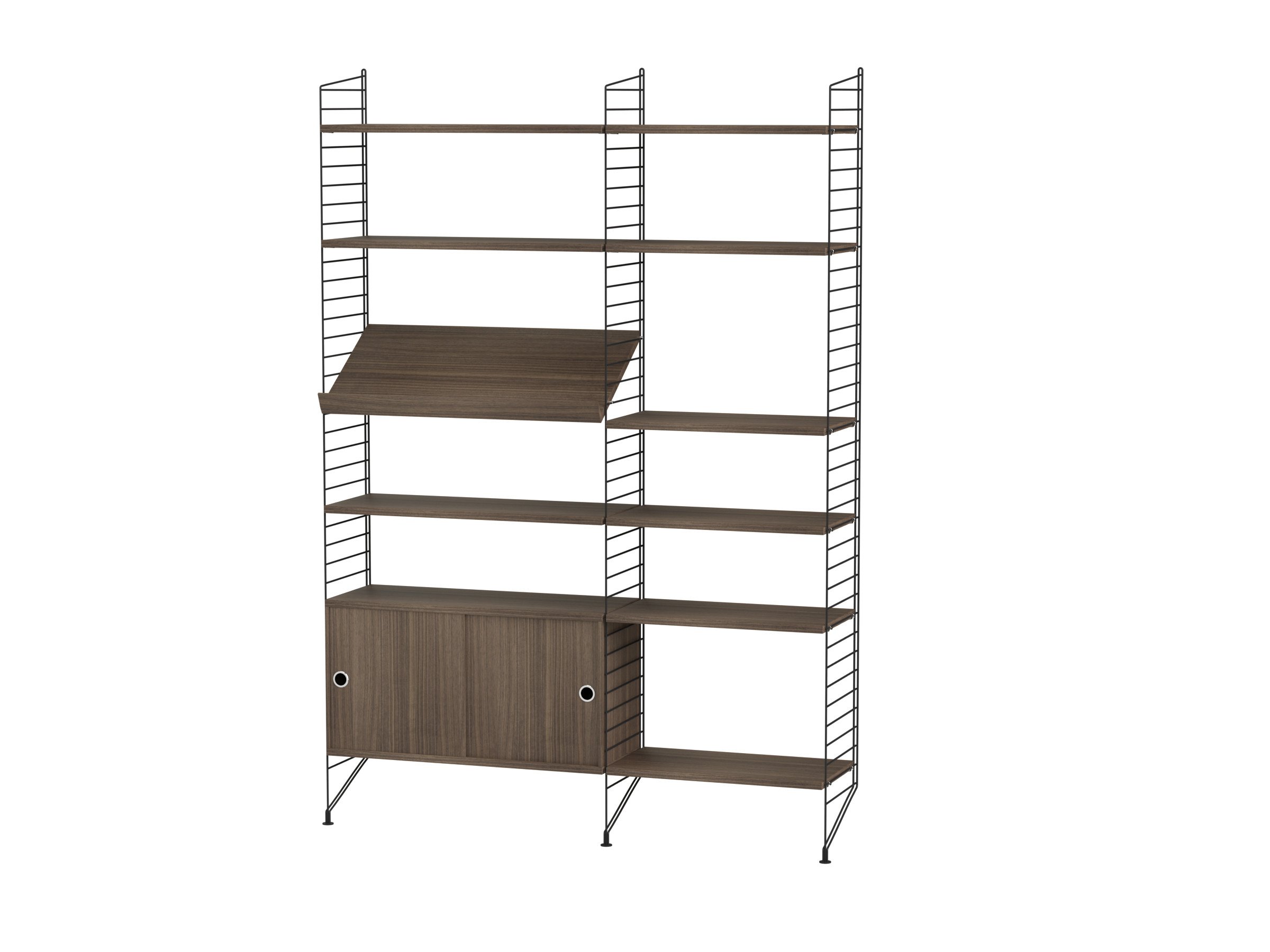 Living room H Black/Walnut