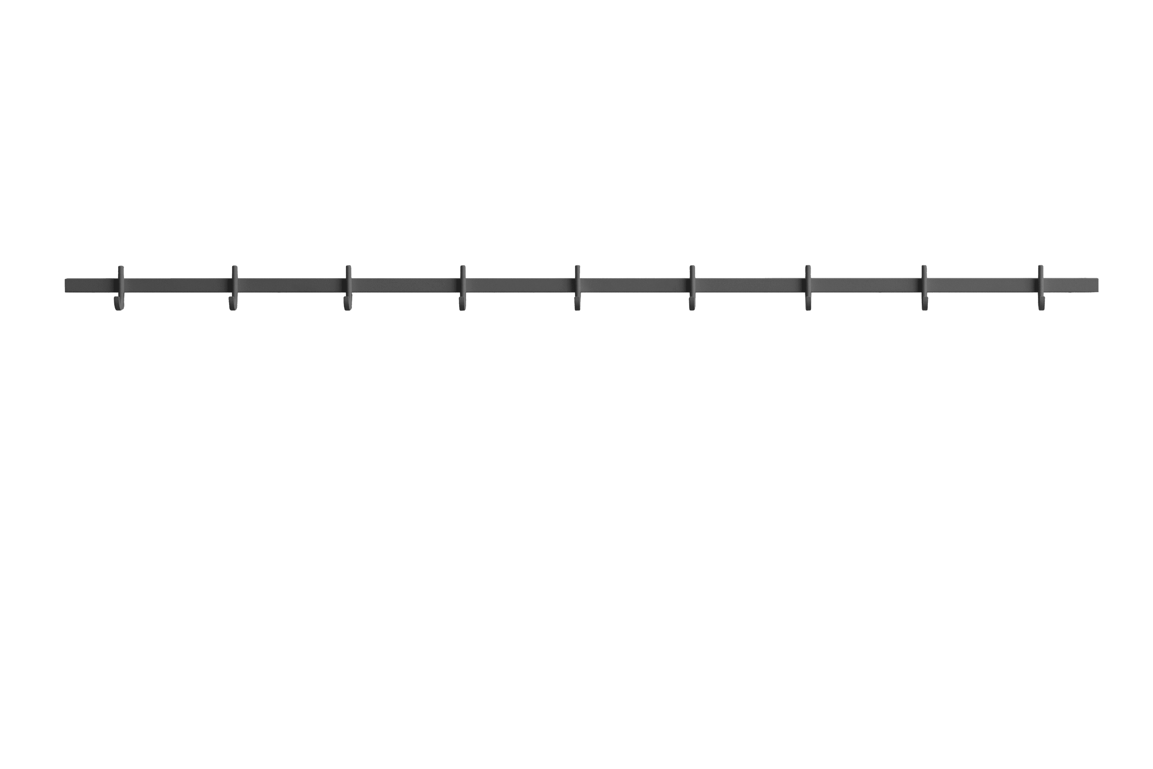 Hook rail, large w123 x h5.2 cm Grey