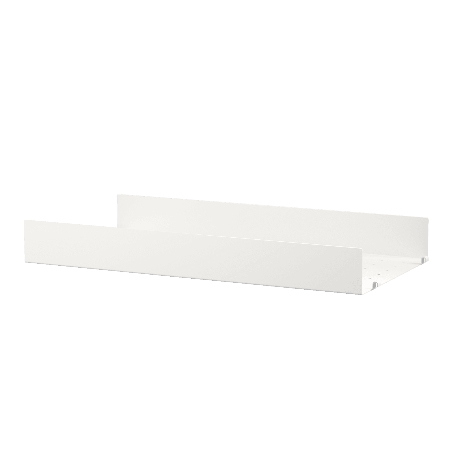 Metal shelves high w58 x d30 x h7 cm White