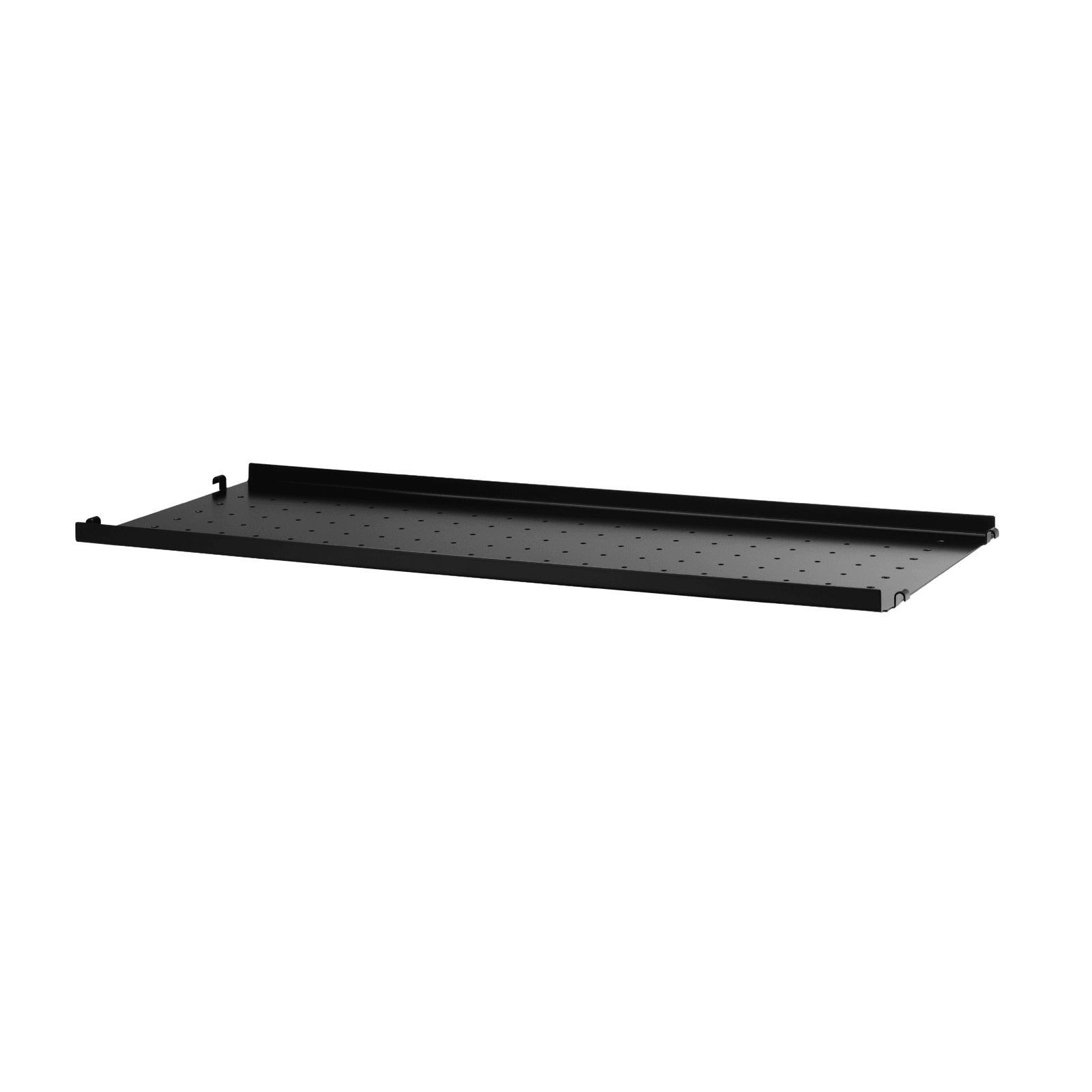 Metal shelves low w78 x d30 cm Black