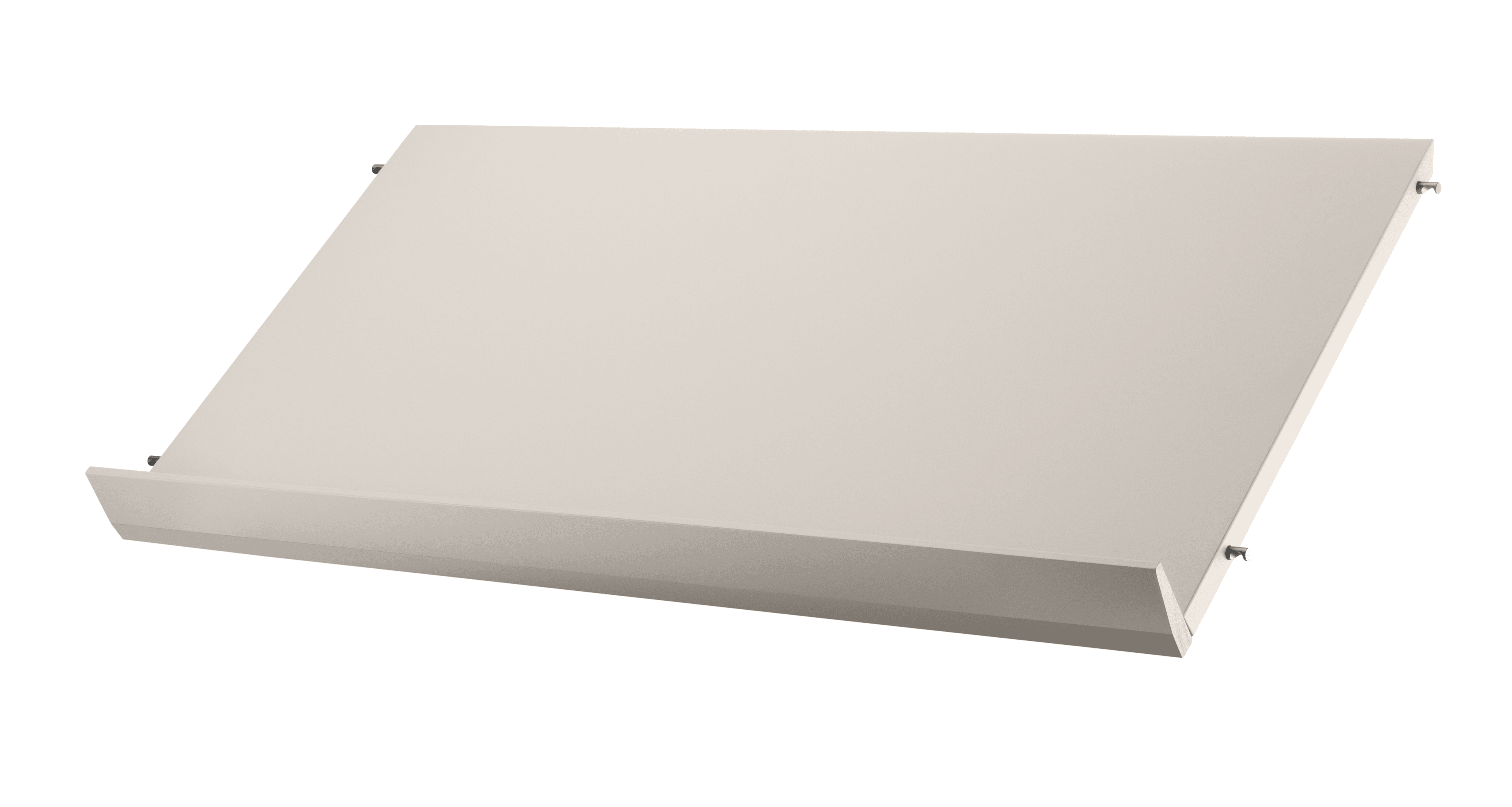 The magazine shelves in wood are available in two widths, 58 and 78 cm, and fit into 30 cm deep wire panels from String® System. The magazine shelves create a dynamic shelving combination where you have room to showcase your favourite books and magazines. Choose among different colours and wood types. Brackets are included in the packaging.