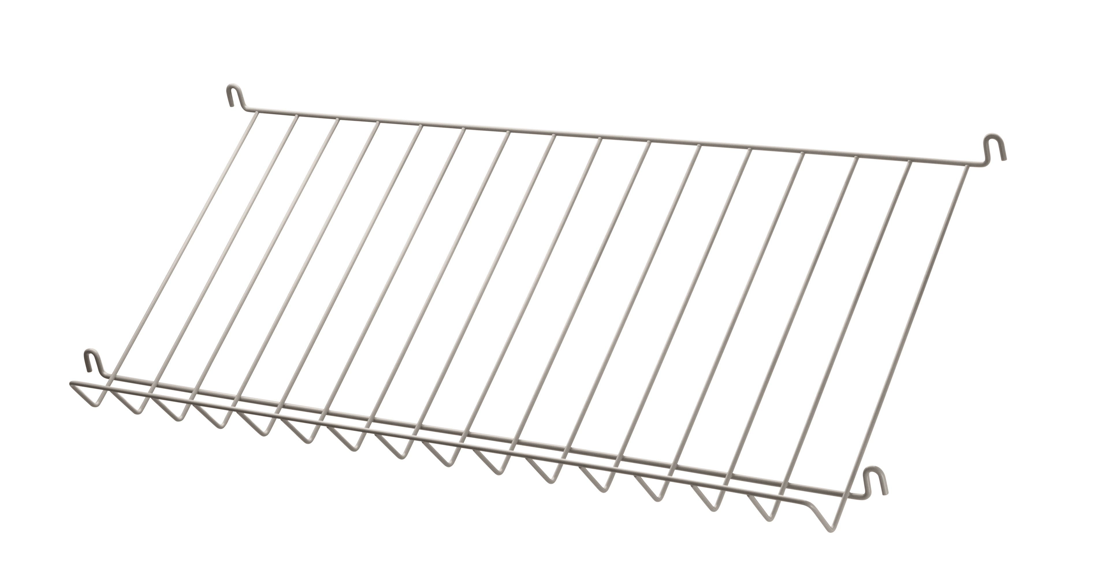 The magazine shelf in wire is available in one width, 78 cm, and fit into 30 cm deep wire panels from String® System. The magazine shelves create a dynamic shelving combination where you have room to showcase your favourite books and magazines. The magazine shelf in wire gives you plenty of room to be creative by adding s-hooks. The magazine shelf will blend right into your string shelf since their unique wire design is the same. Choose a magazine shelf in the same colour as your panels or make your magazine shelf pop by picking a different colour.