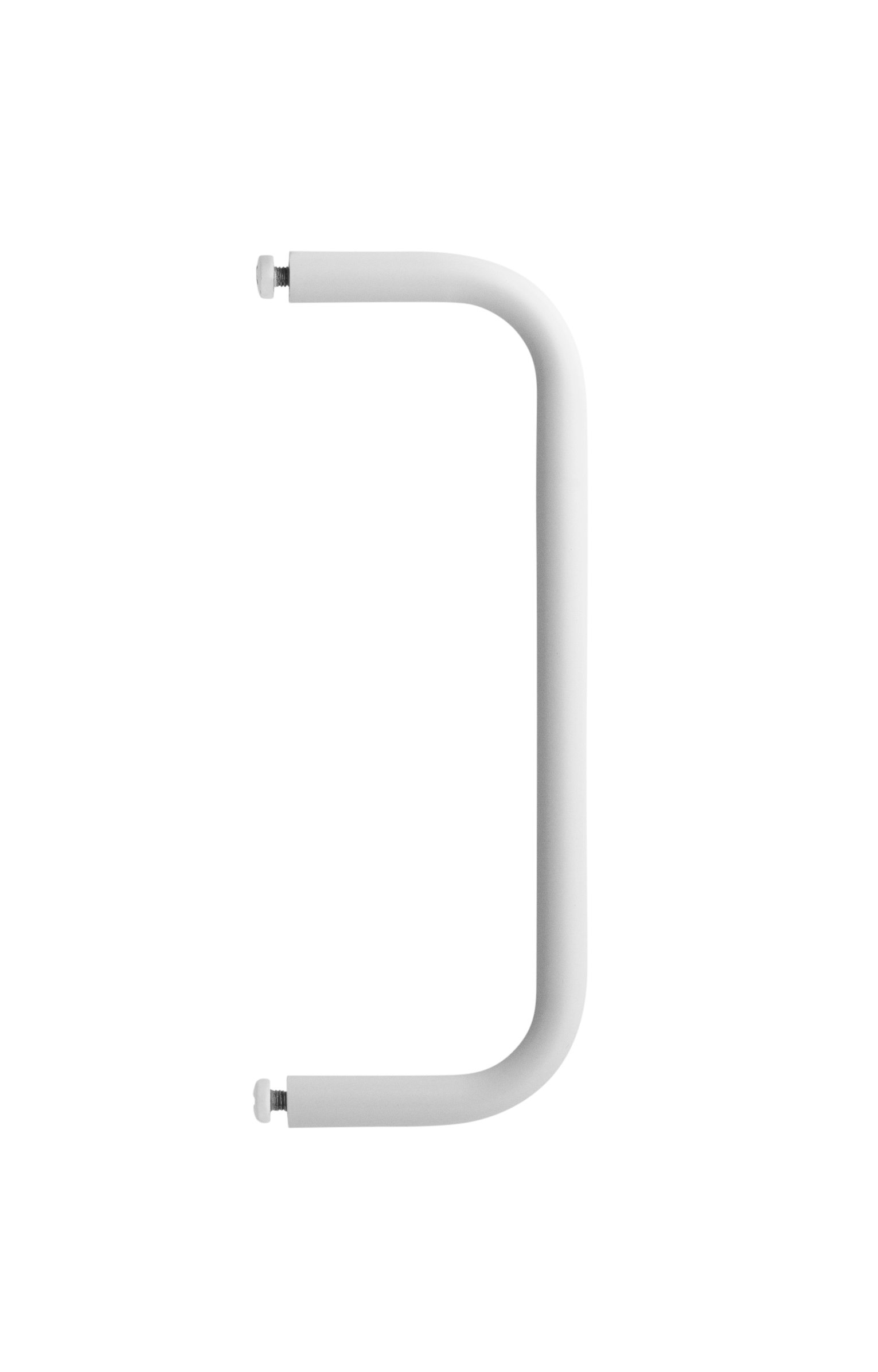 The rods are created to optimize a shelving combination and fit together with metal and galvanized shelves. The rods are available in the following widths: 24 cm, 53 cm, and 72 cm. The rods with widths 53 cm and 72 cm must be mounted along the width of the shelf, whereas the 24 cm wide rod can be mounted along the width or depth, if the shelf has depth 30 cm. The rods increase functionality and makes it possible for even more creative storage solutions. They are the optimal accessory for your hallway or wardrobe shelf since they make is possible to add coat-hangers from String® System. It is also a great spot to hang scarves, shawls or why not the dog leash. Each packaging contains one rod.