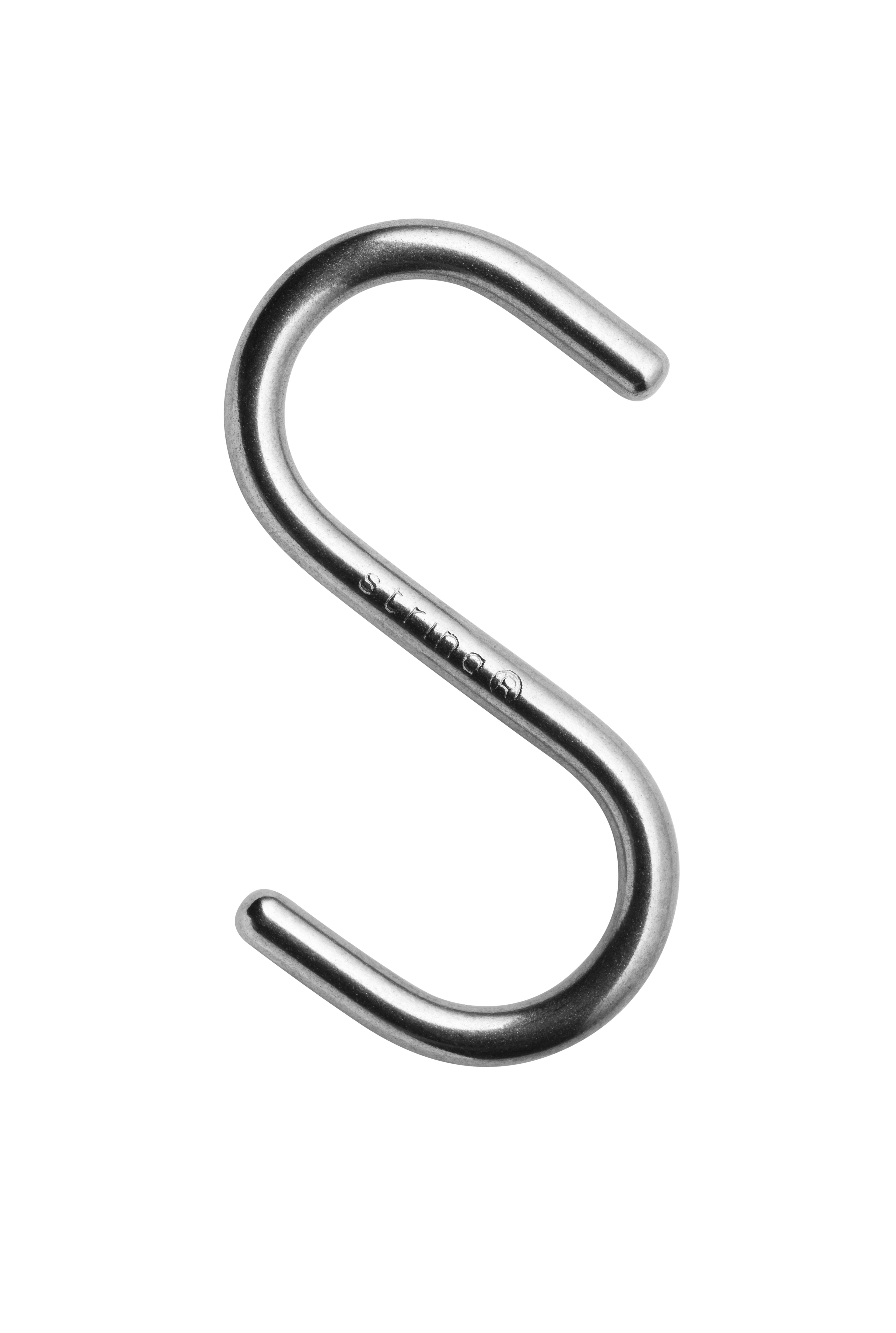 The S hooks are created to optimize a shelving combination and fit together with wire panels. The S-hooks help you to keep your coats and bags in order, or why not use them to display something more decorative like a hanging pot. Each packaging contains 5 S-hooks.