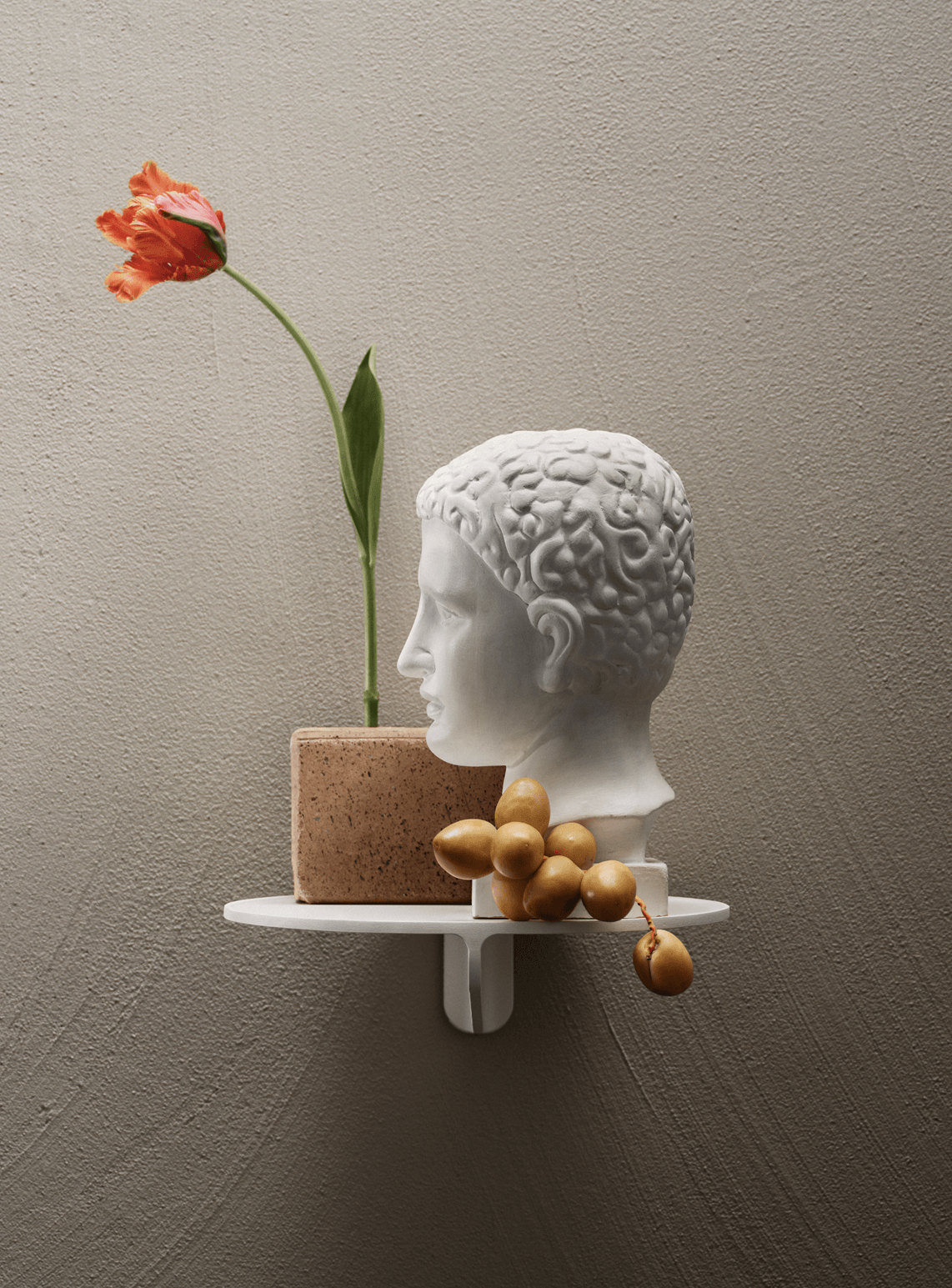 Museum NM&.045 is a console shelf in aluminum. It was originally designed for the Swedish Nationalmuseum where it holds works of art in the museum’s café and restaurant for the visitors to view. The shelf fits just as well as a bedside table or as an extra table in your hallway where you can either place keys and such or a beautiful vase. The shelf has the following dimensions: w28 x d24 x h8 cm.